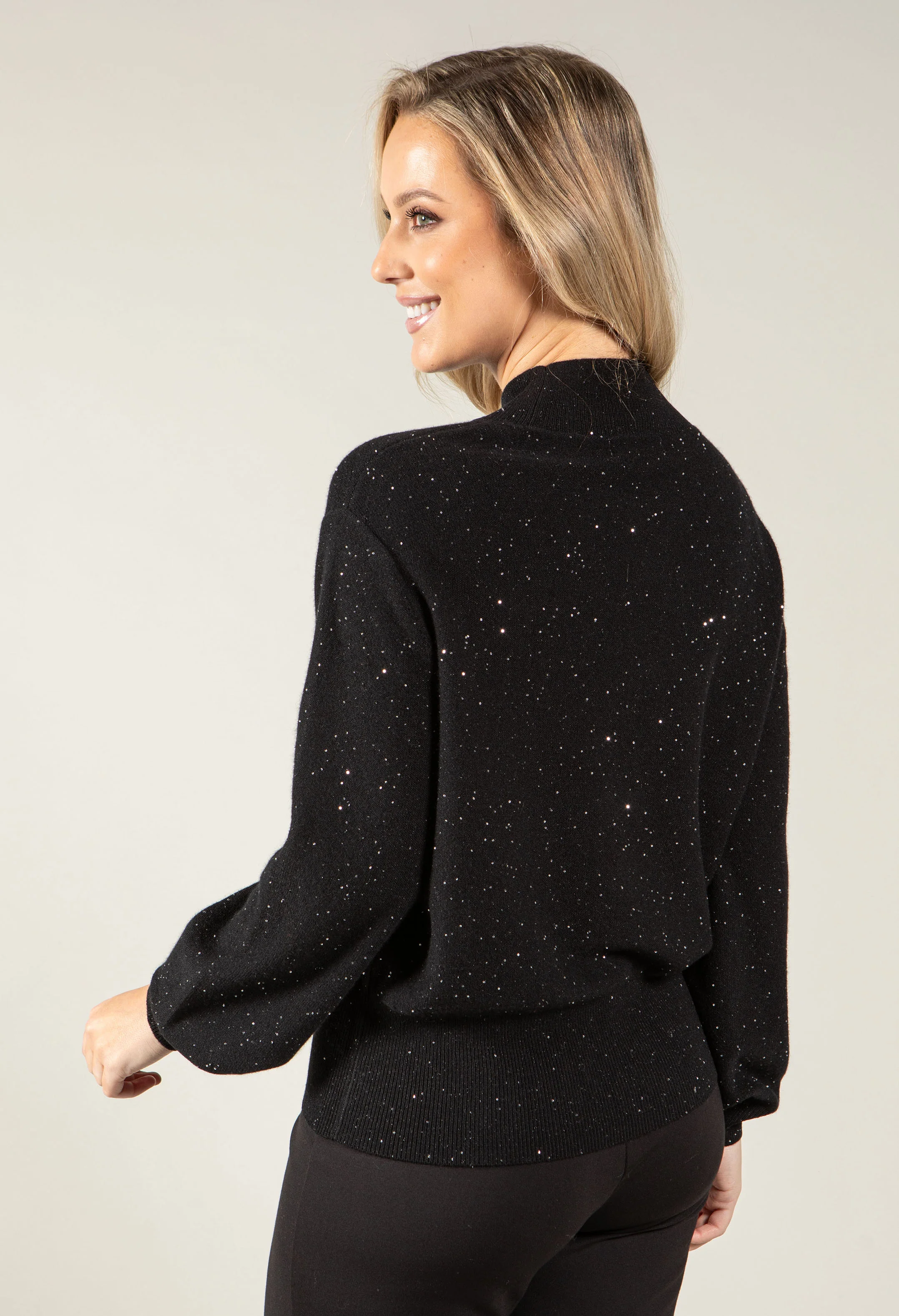 Sequin High Neck Jumper - Image 5