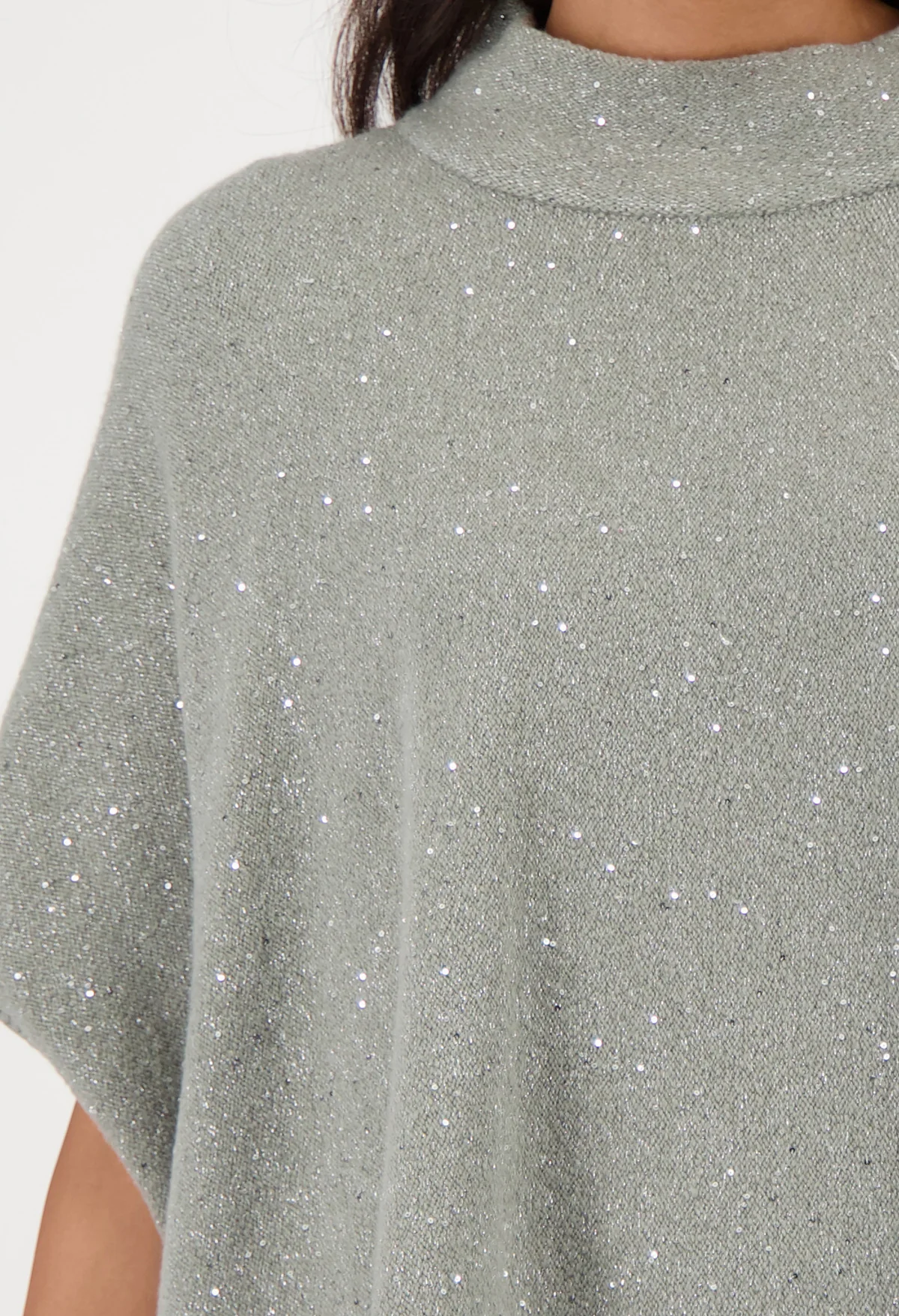 Sequin Knit Cape - Image 3