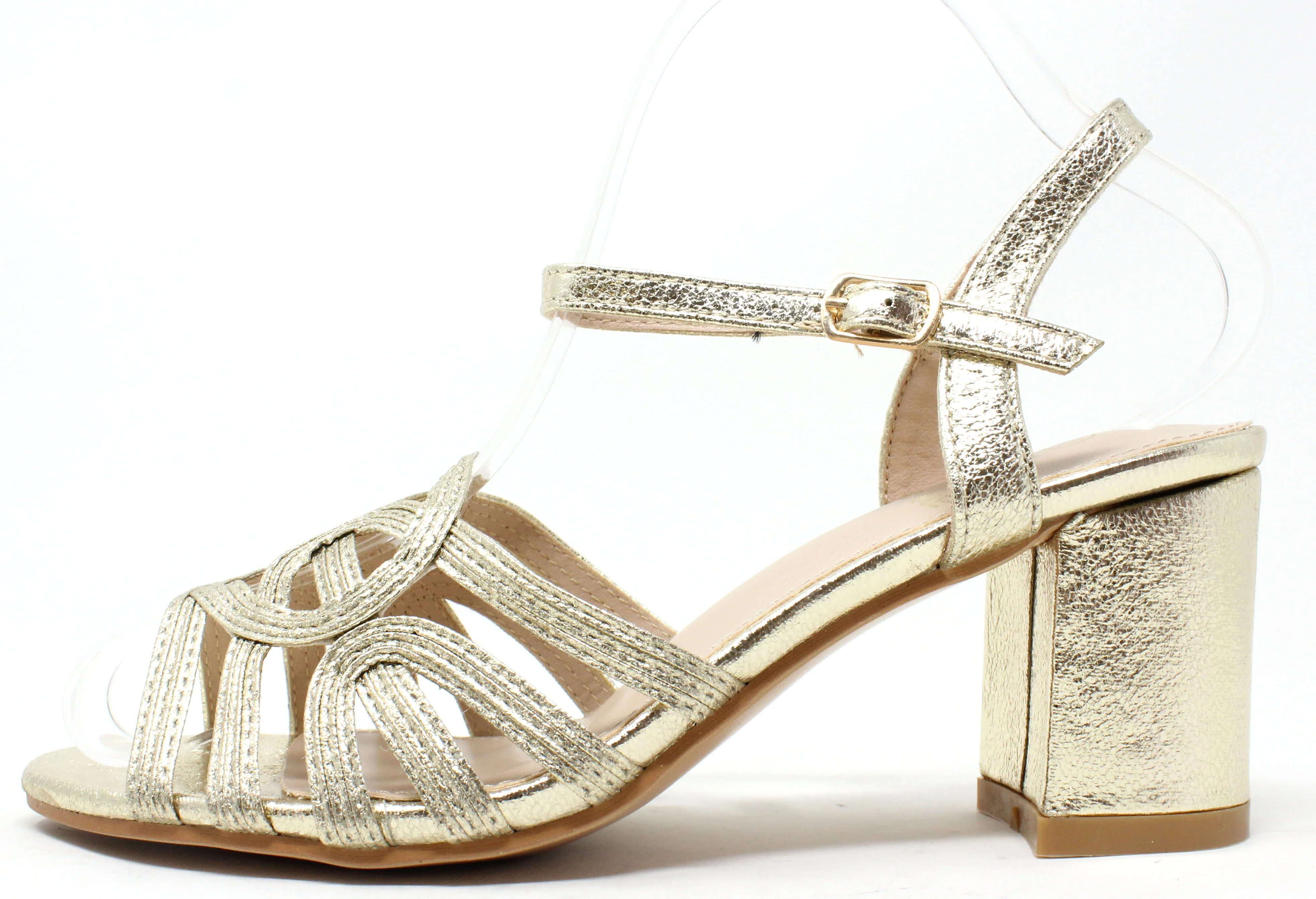 Shimmer Multi Strap Heel - Image 2