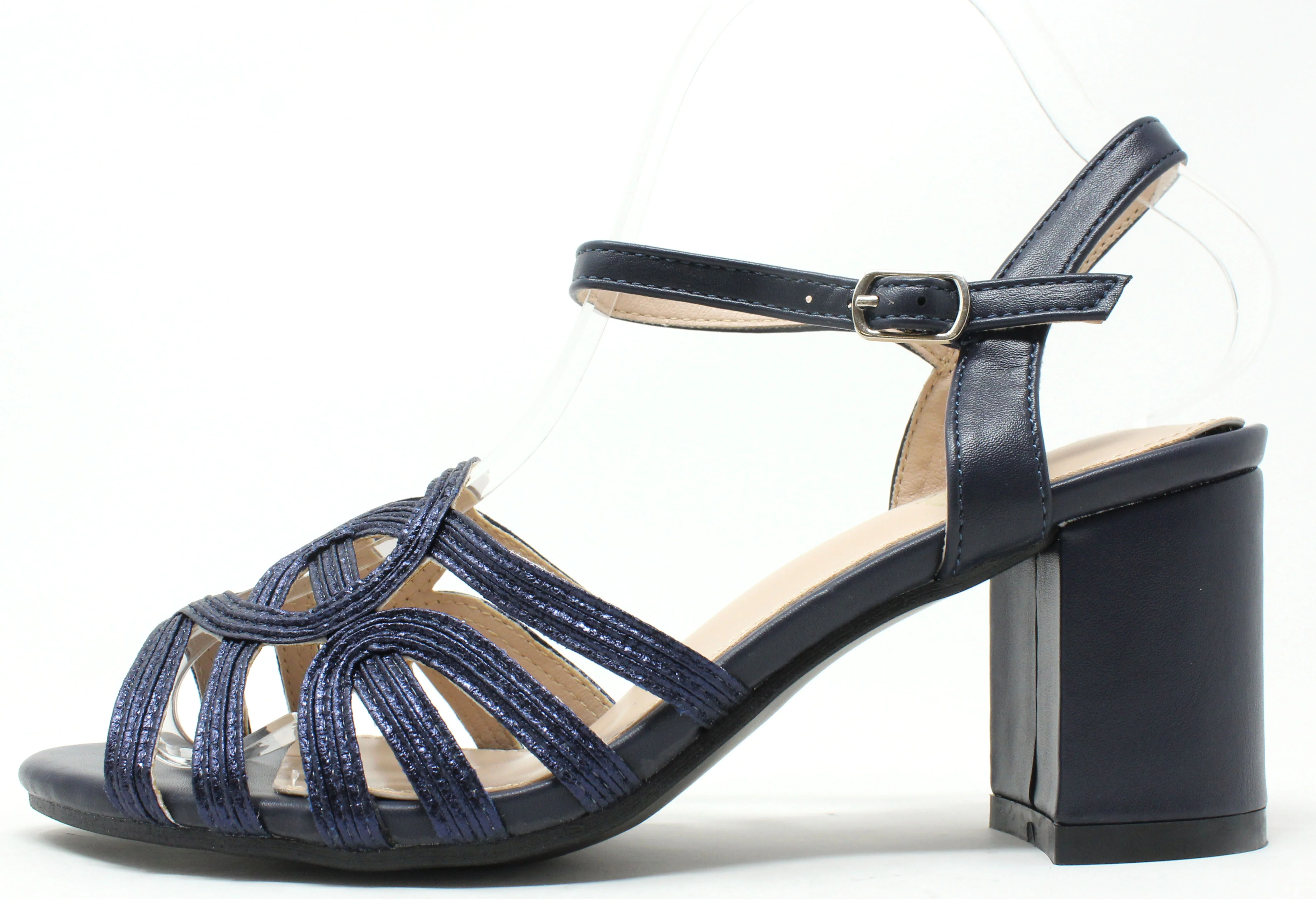 Shimmer Multi Strap Heel - Image 6