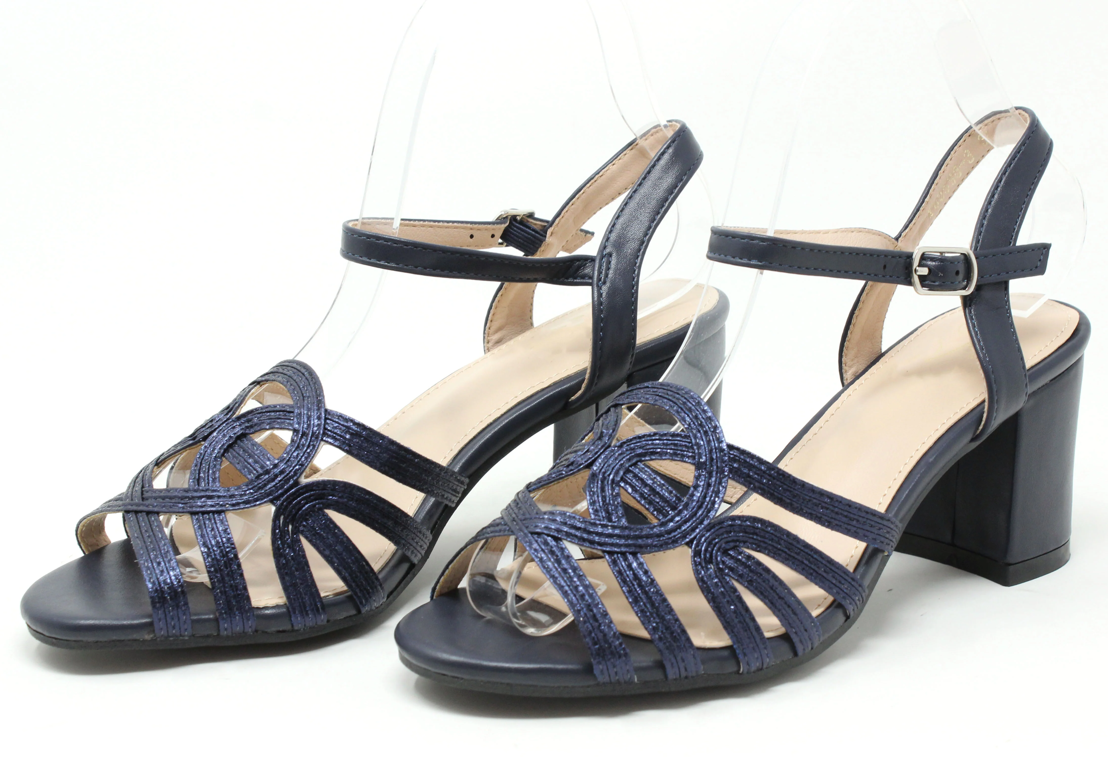 Shimmer Multi Strap Heel - Image 7