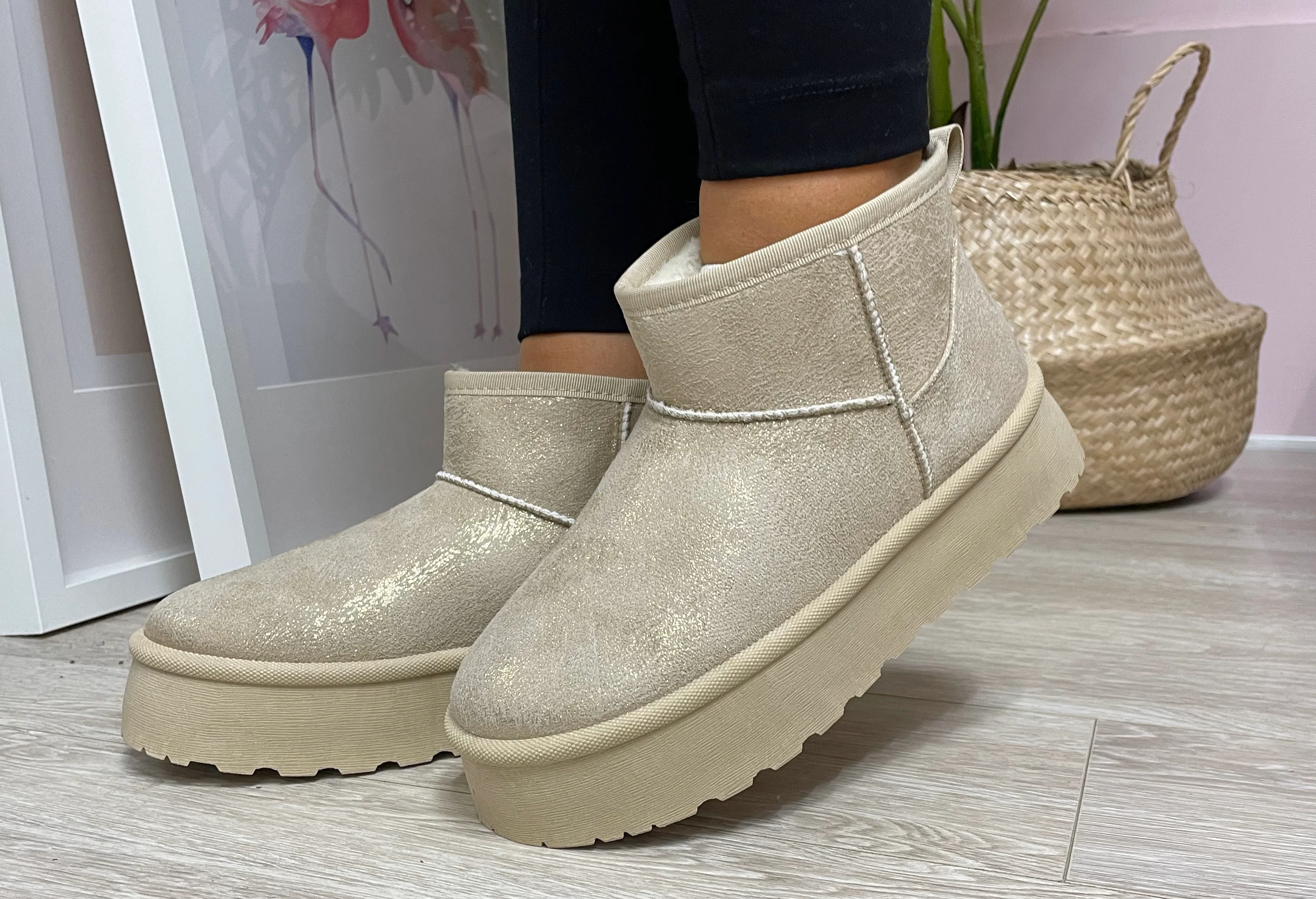 Shimmer Slip On Ankle Boot - Image 12