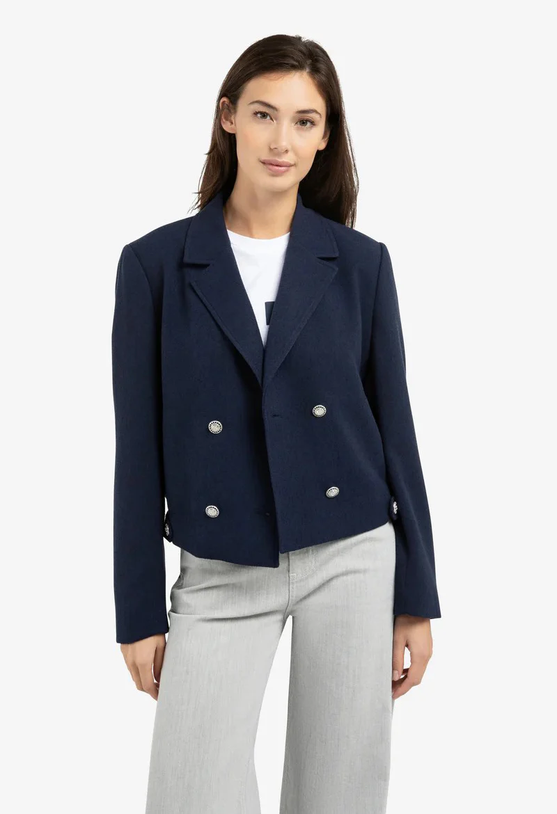 Short double-breasted blazer jacket - Image 2