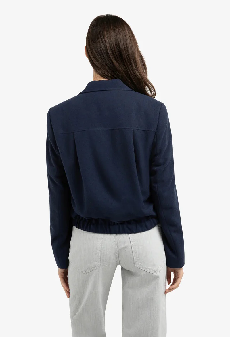 Short double-breasted blazer jacket - Image 4