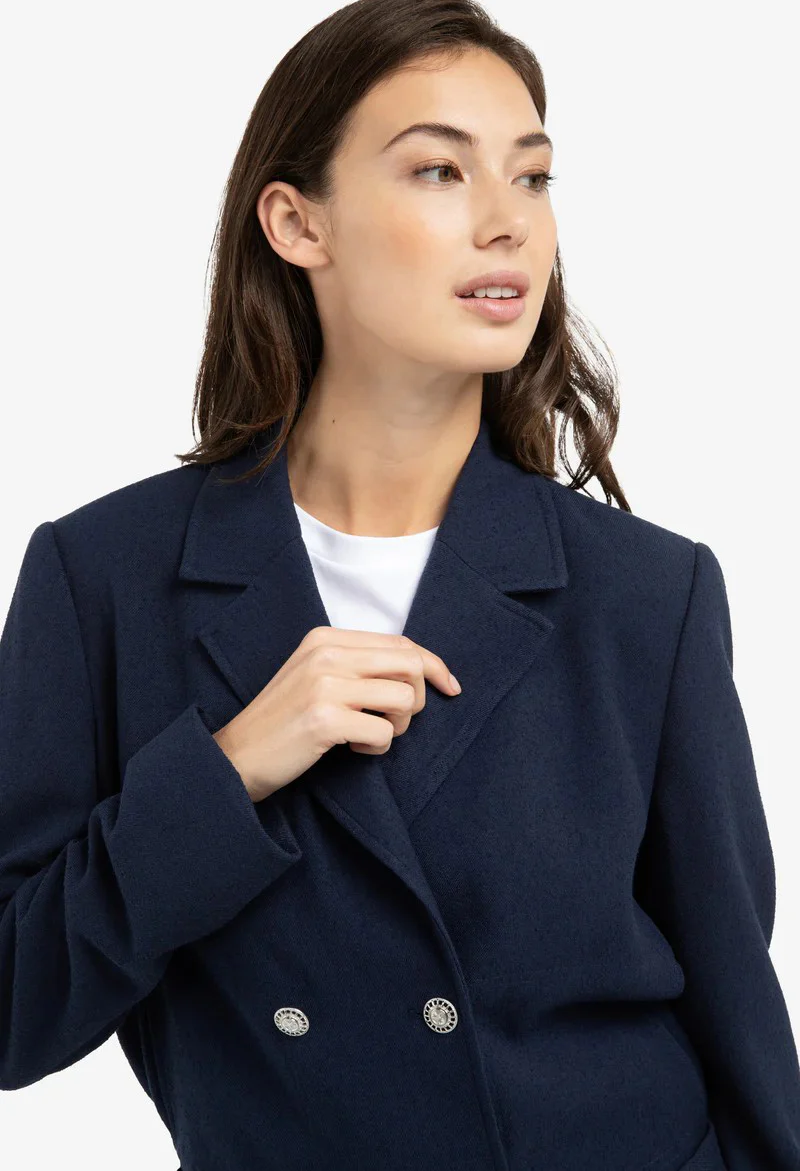 Short double-breasted blazer jacket - Image 5