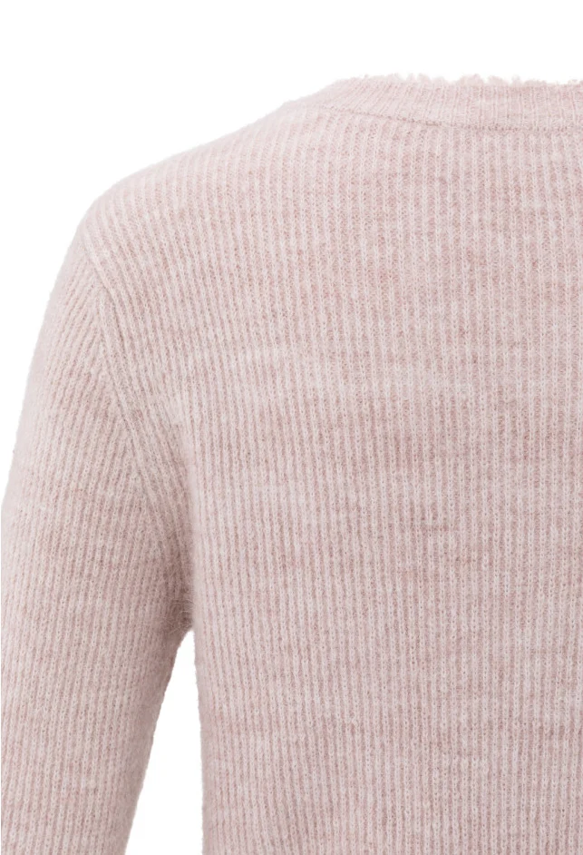 Short melange cardigan - Image 4