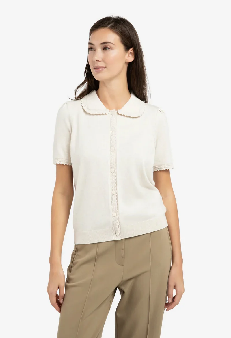 Short Sleeve Knit Cardigan - Image 2