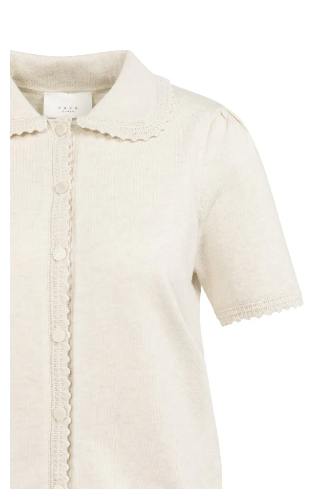 Short Sleeve Knit Cardigan - Image 6