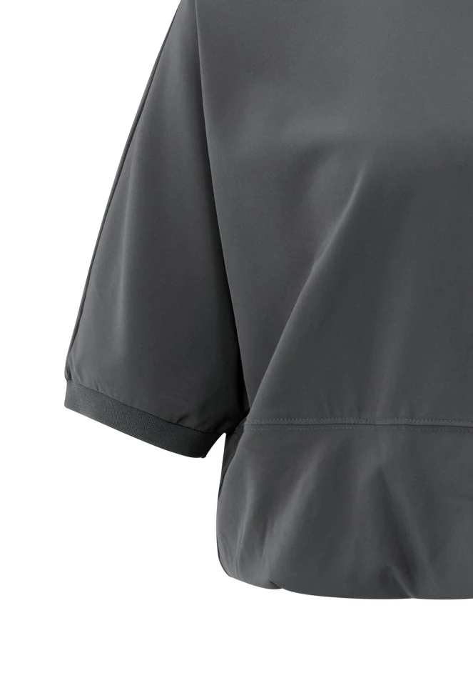 Short sleeve top with balloon hem - Image 3