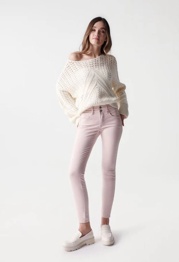 SKINNY PUSH IN SECRET BLUSH JEANS - Image 6