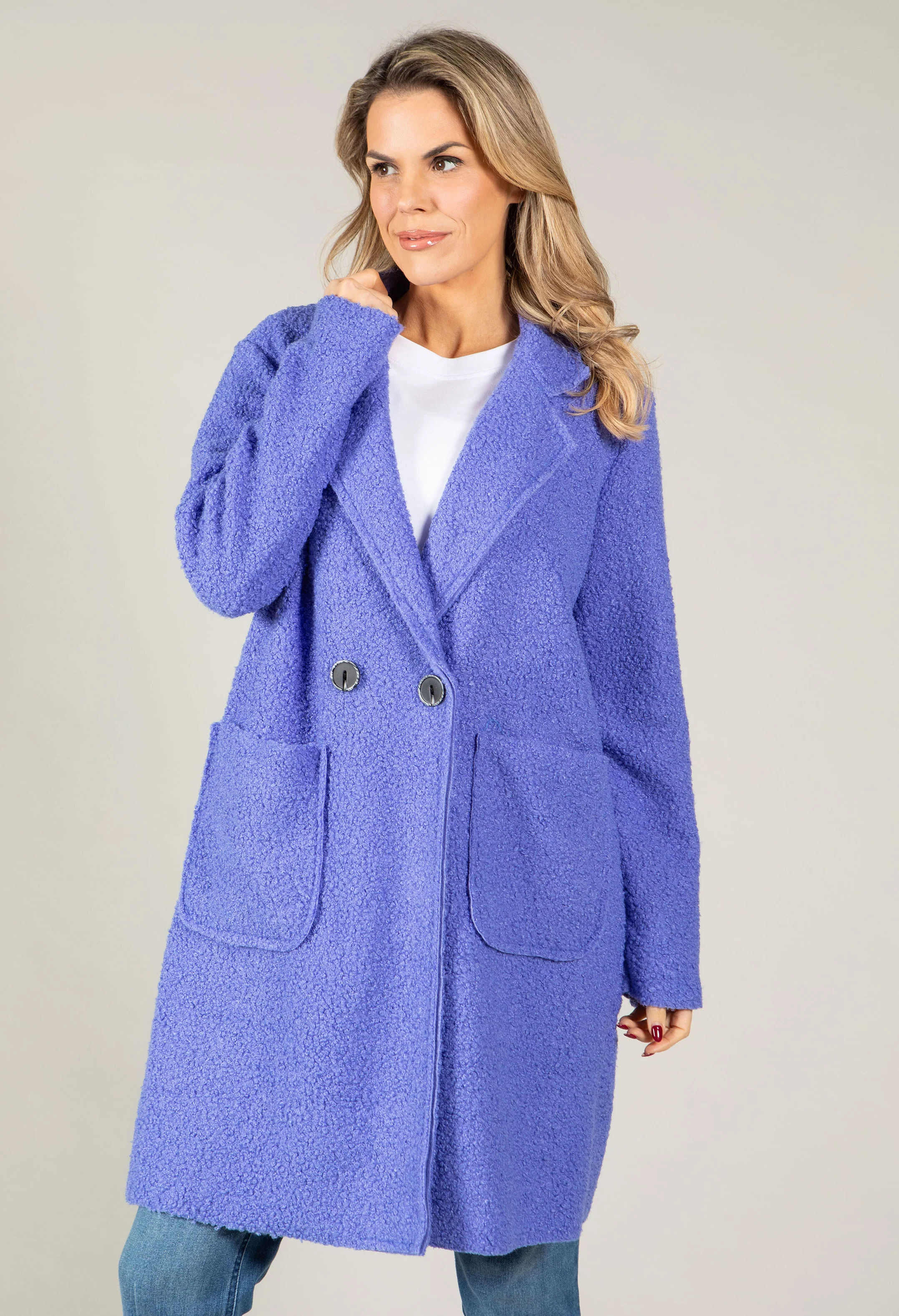 Soft Boucle Trench Coat - Image 3