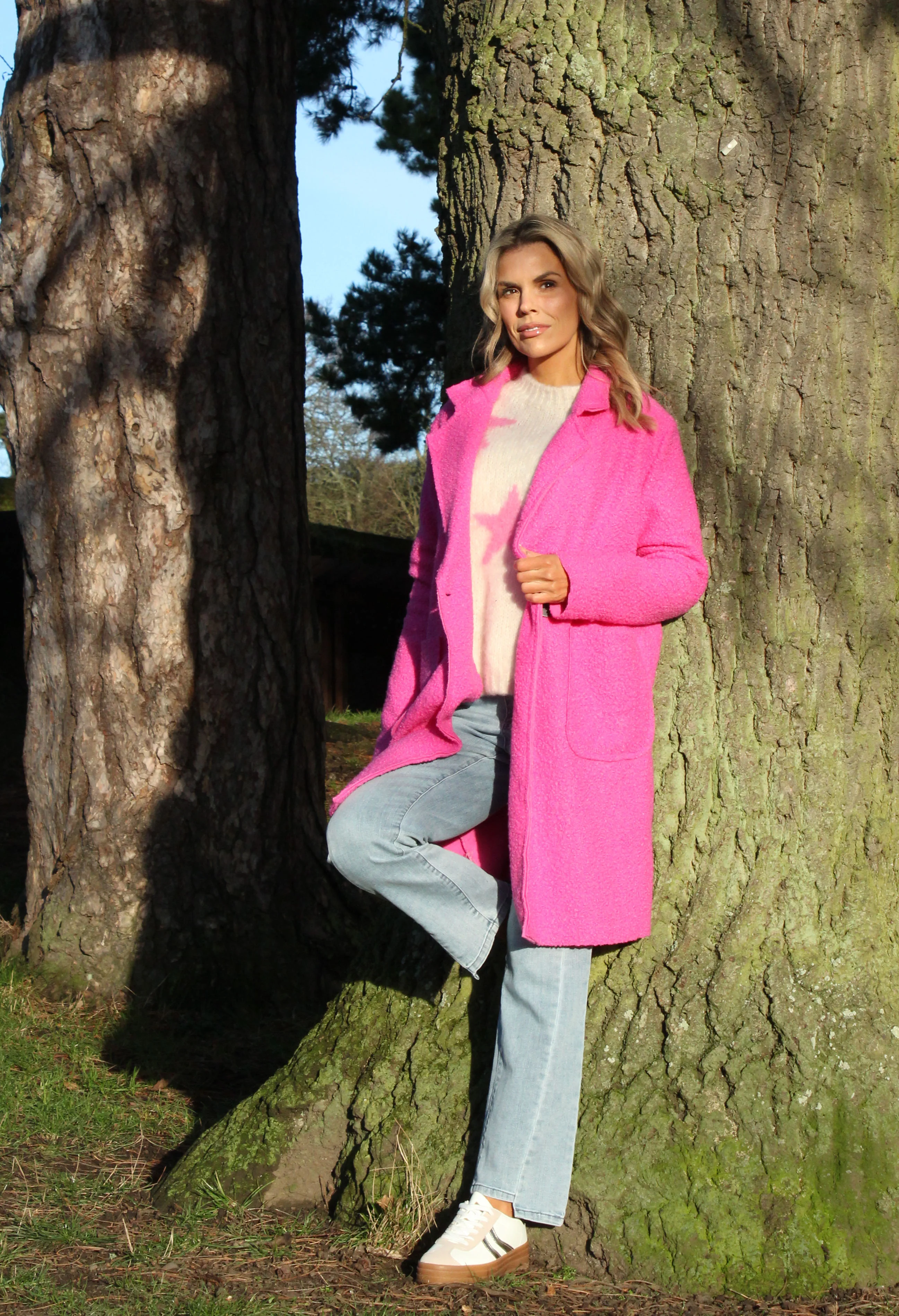 Soft Boucle Trench Coat - Image 7