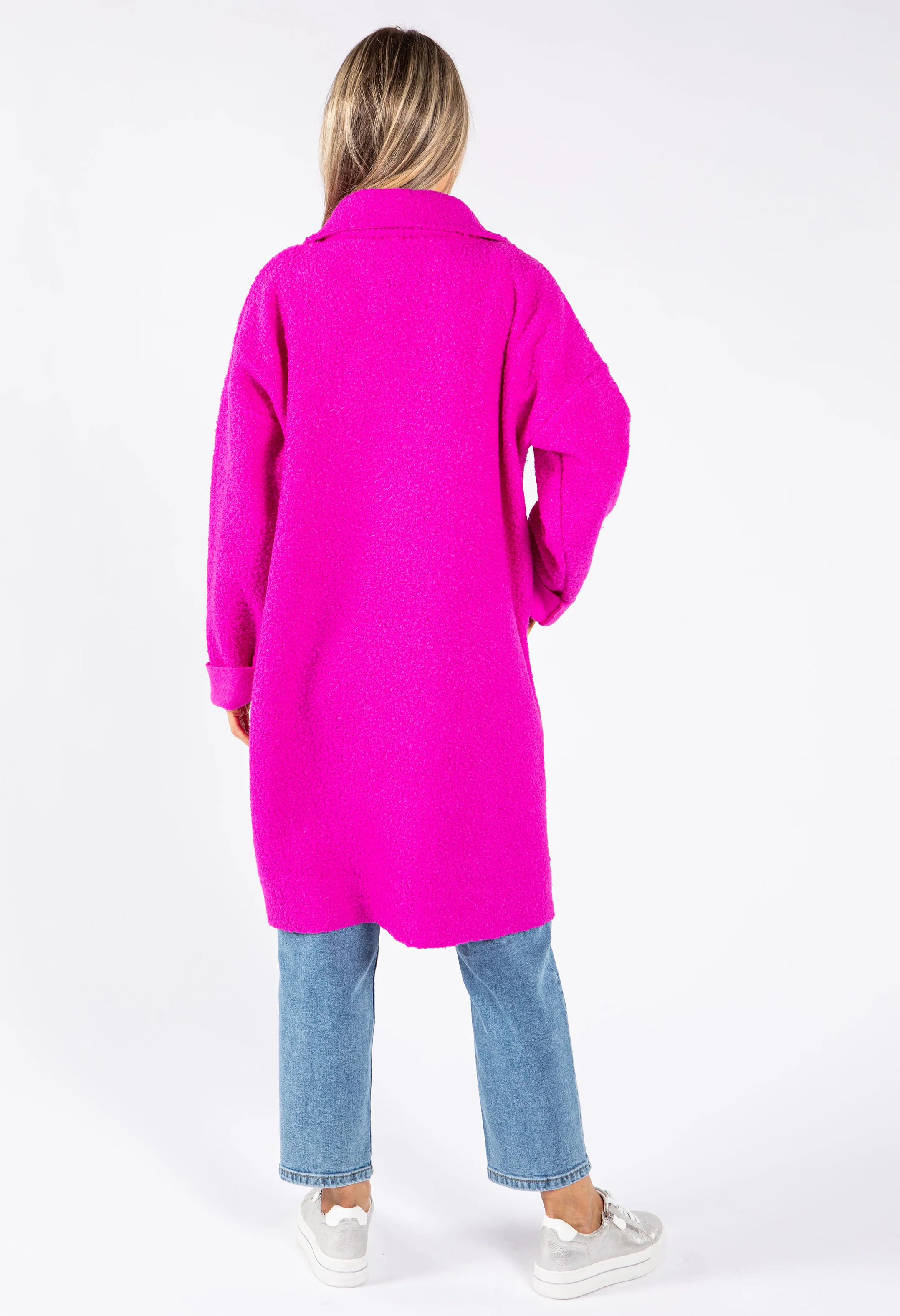 Soft Boucle Zip Up Coatigan - Image 12