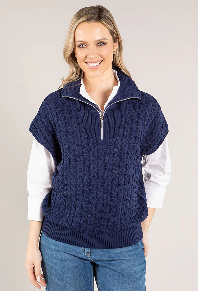 Soft Cable Knit Sweater Vest - Image 5