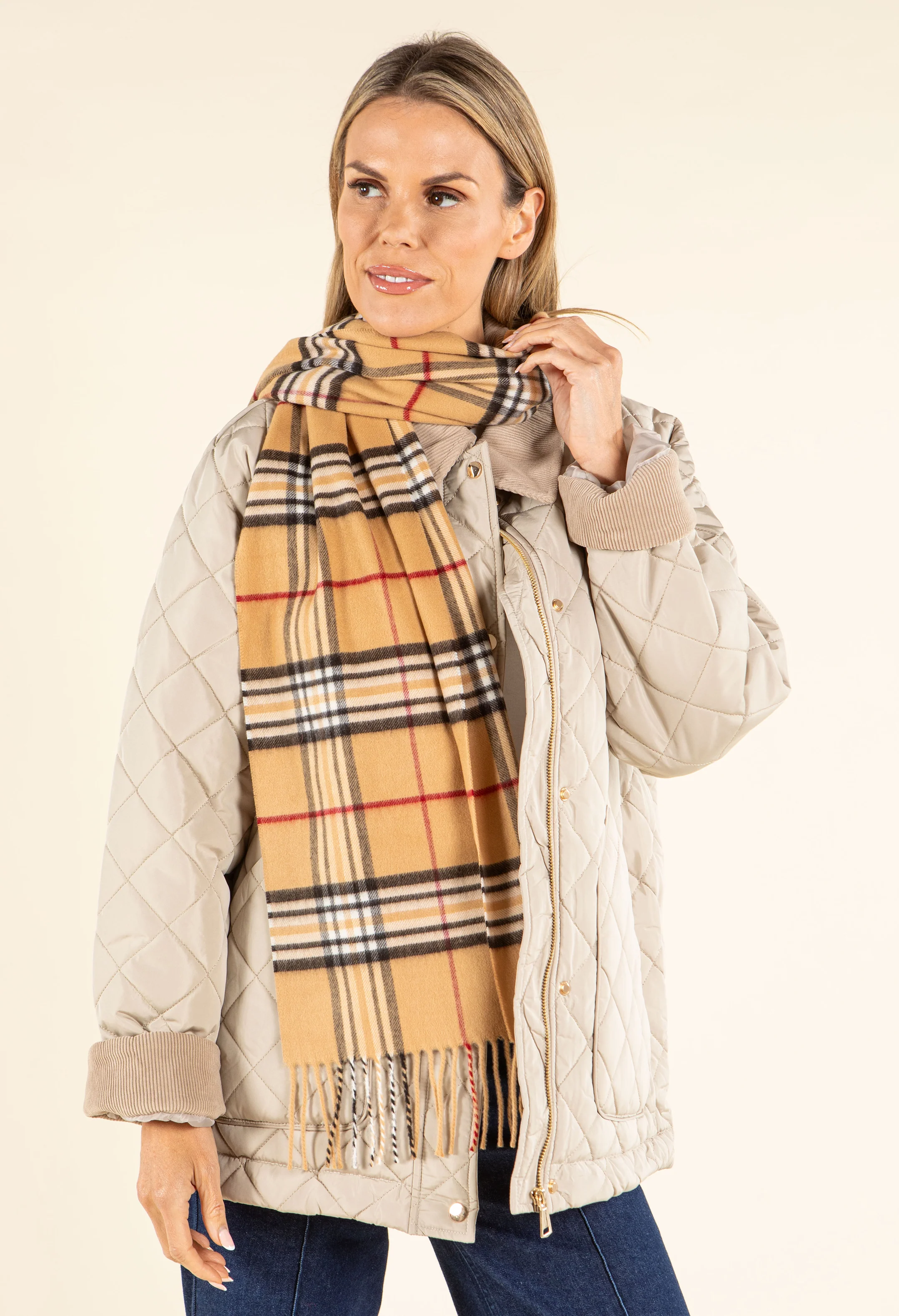 Soft Check Scarf - Image 5
