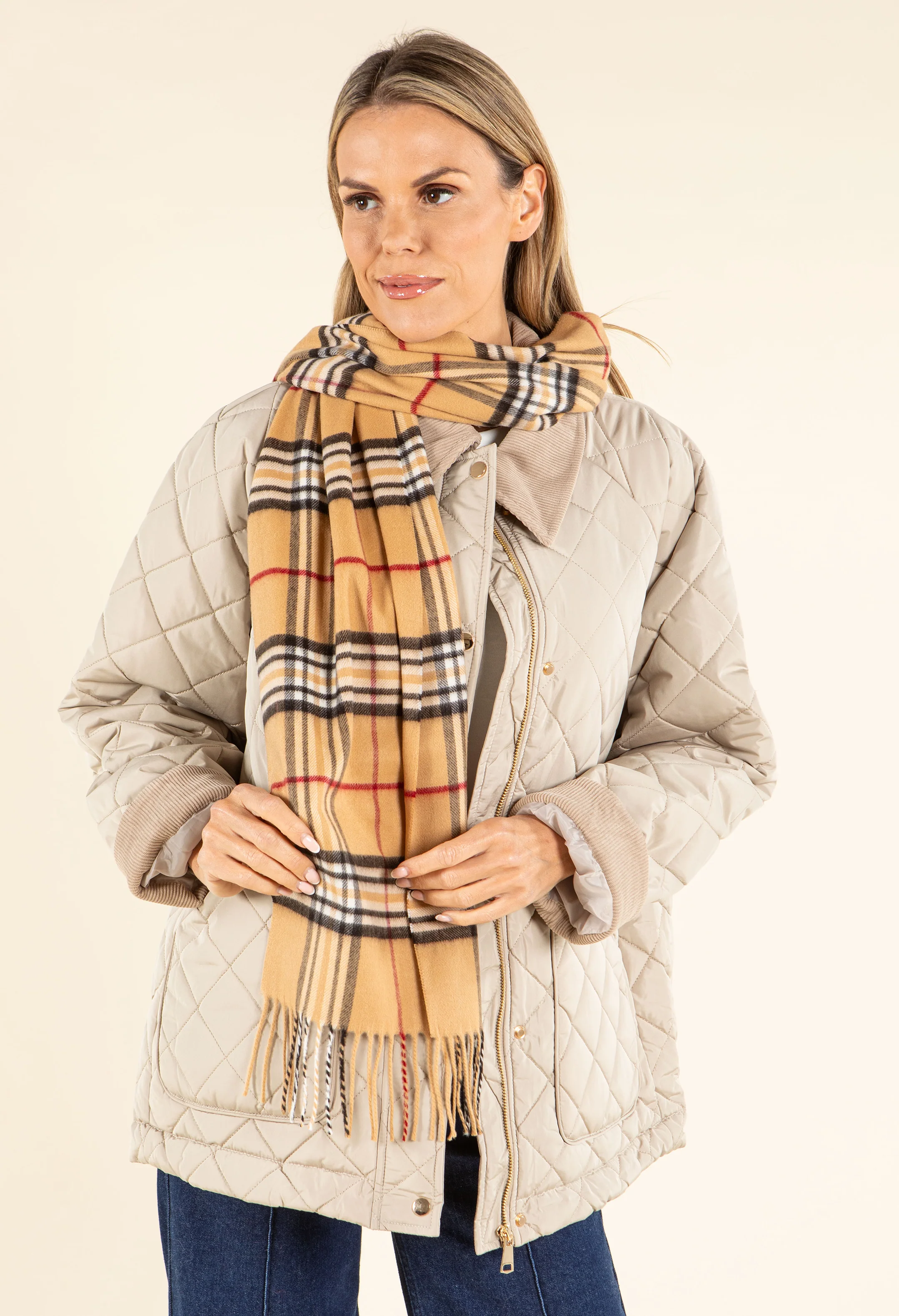Soft Check Scarf - Image 6