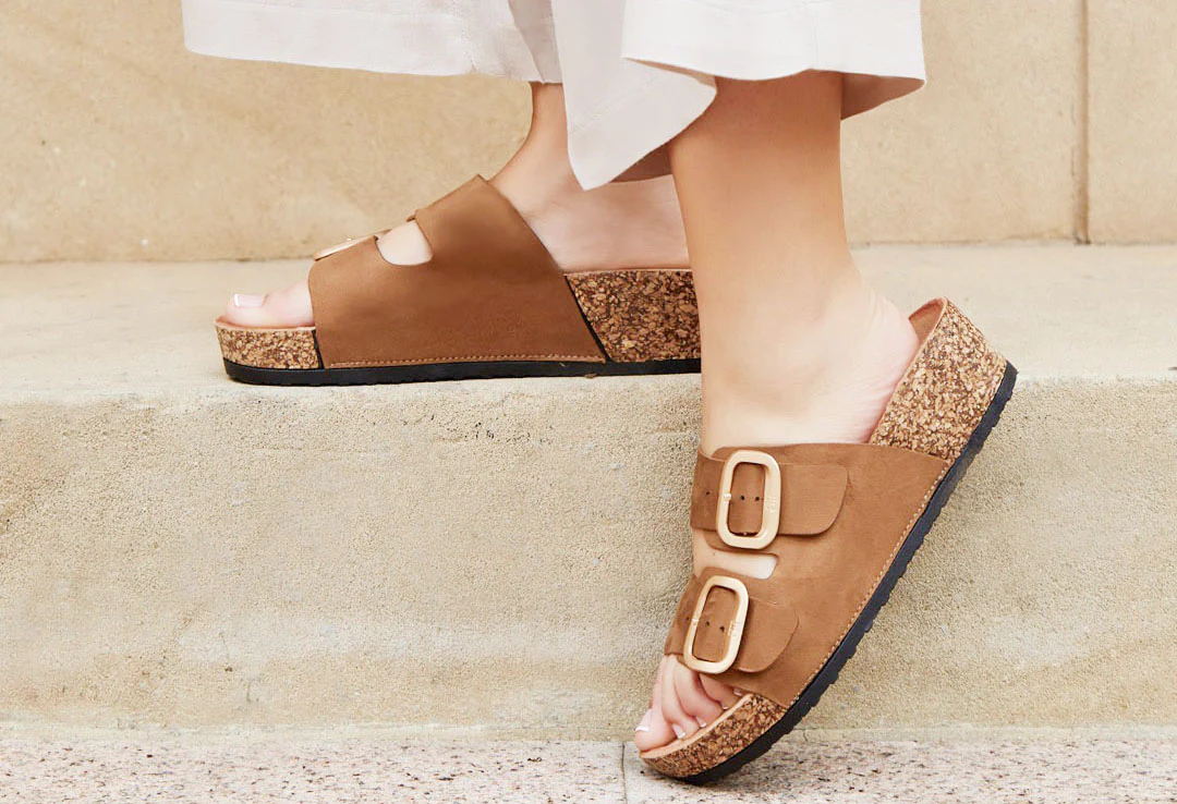Soft Gold Buckle Sandal - Image 11