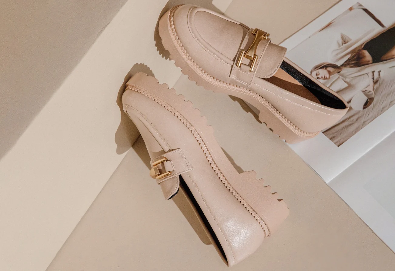 Soft Gold Buckled Loafer - Image 11