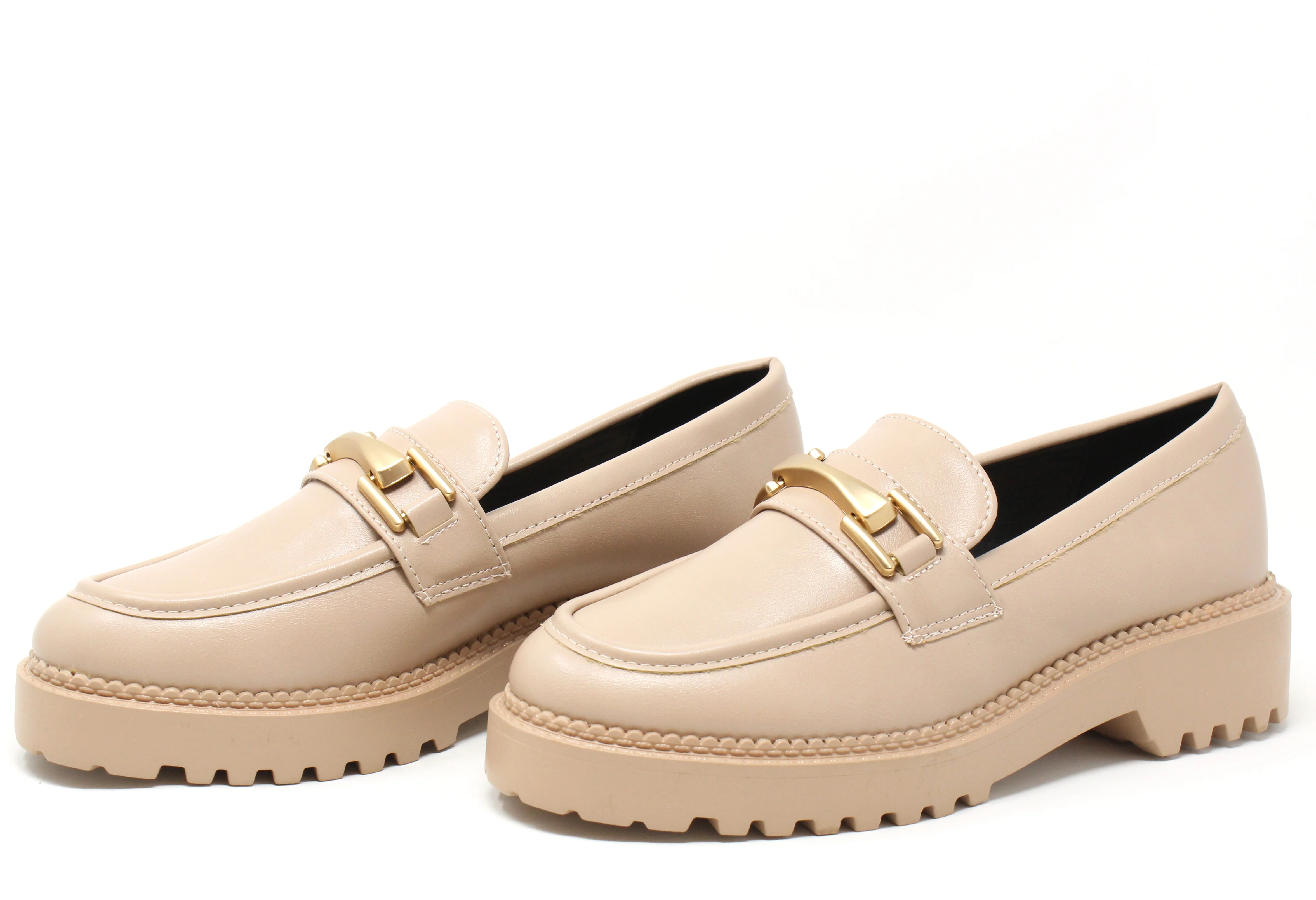 Soft Gold Buckled Loafer - Image 13