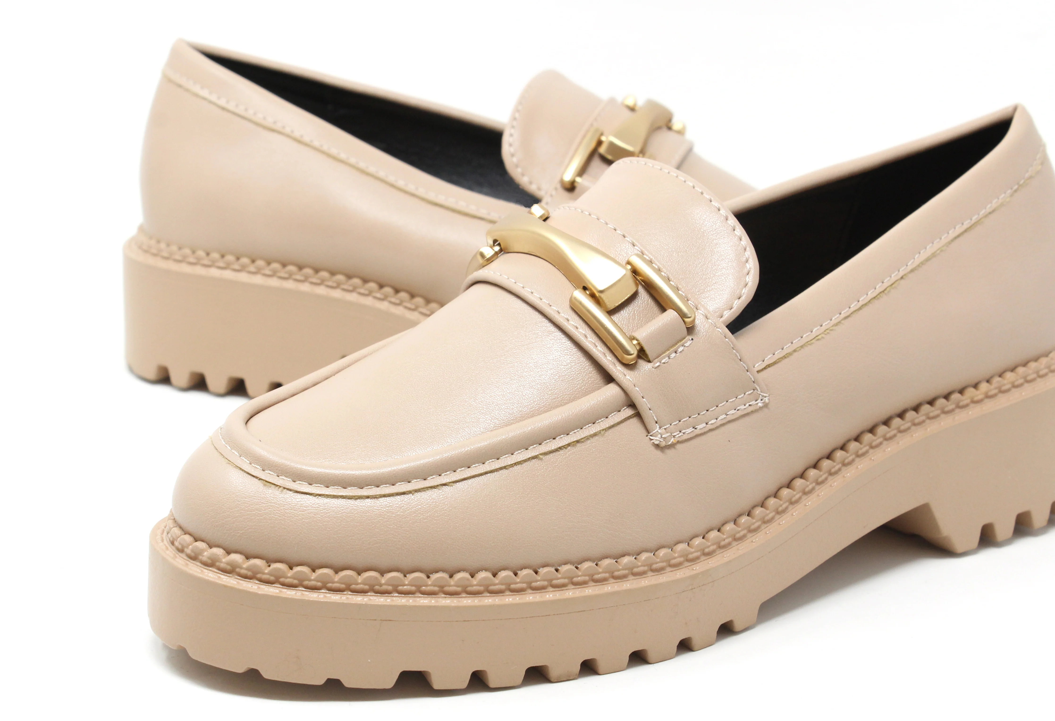 Soft Gold Buckled Loafer - Image 14