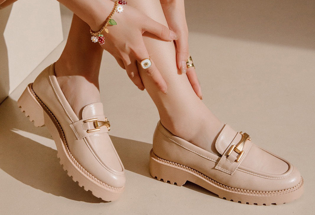 Soft Gold Buckled Loafer - Image 9
