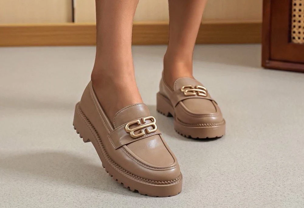 Soft Golden Buckle Loafer - Image 6