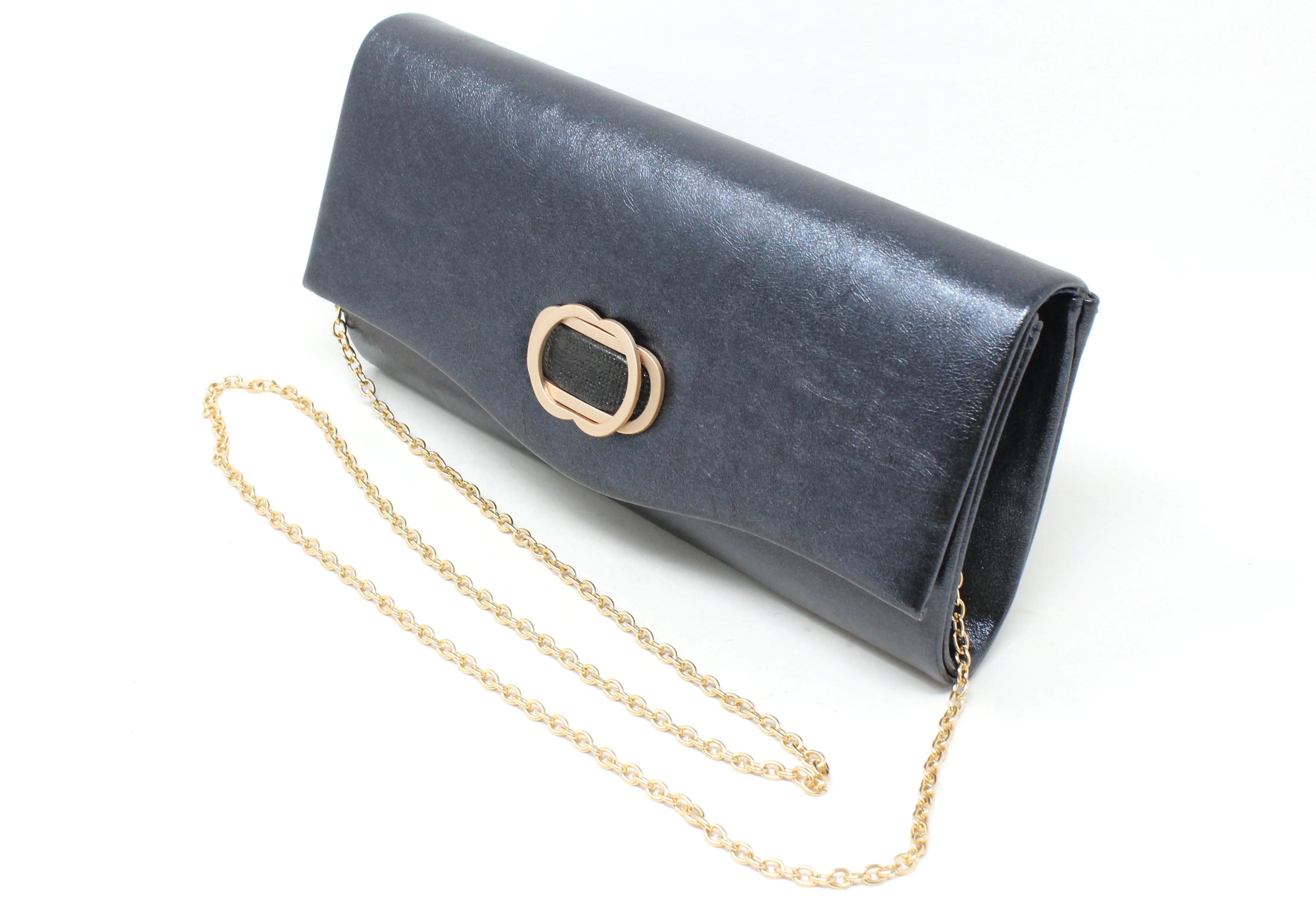 Soft Metallic Clutch Bag - Image 8