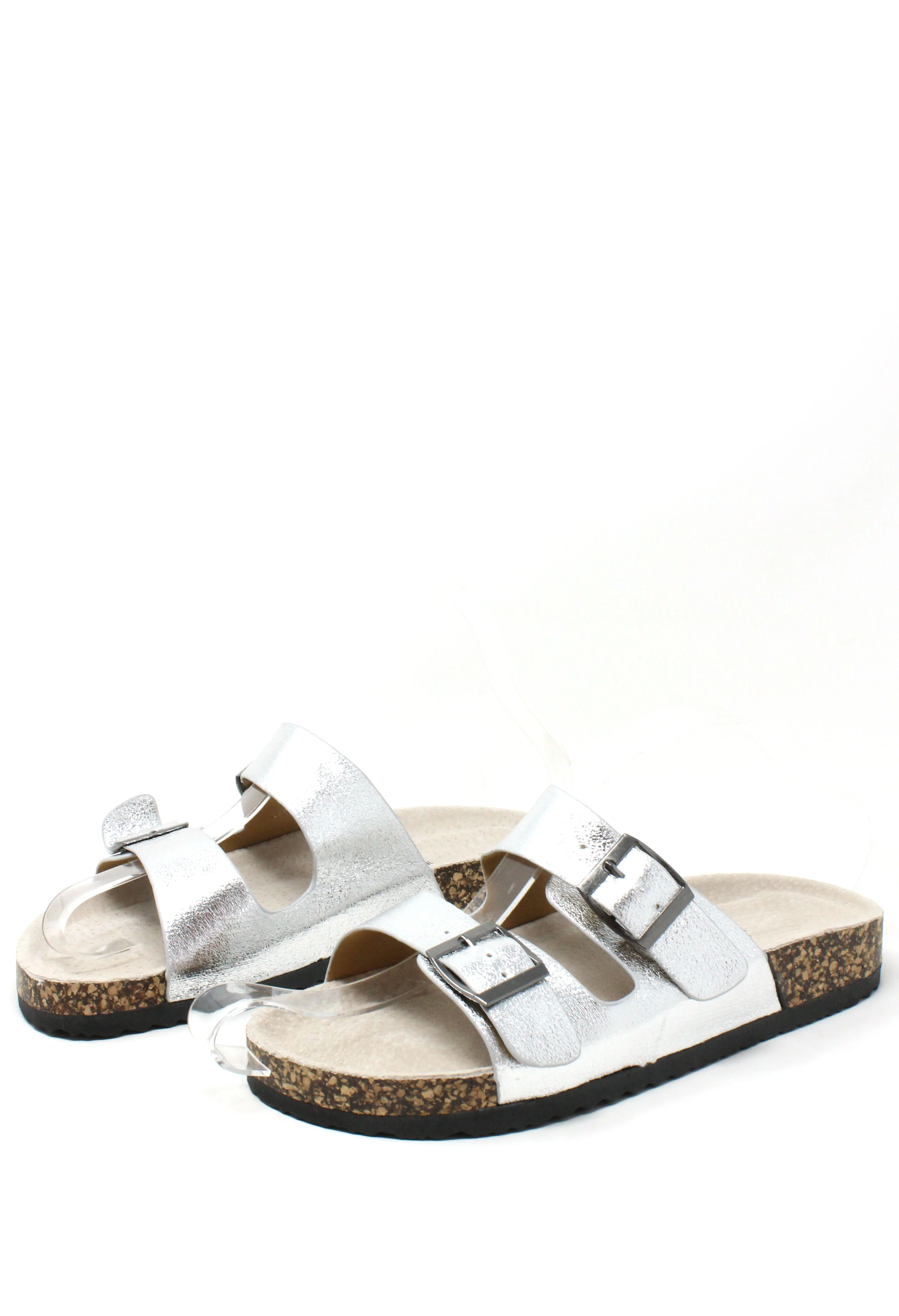Soft Metallic Double Strap Sandal - Image 11