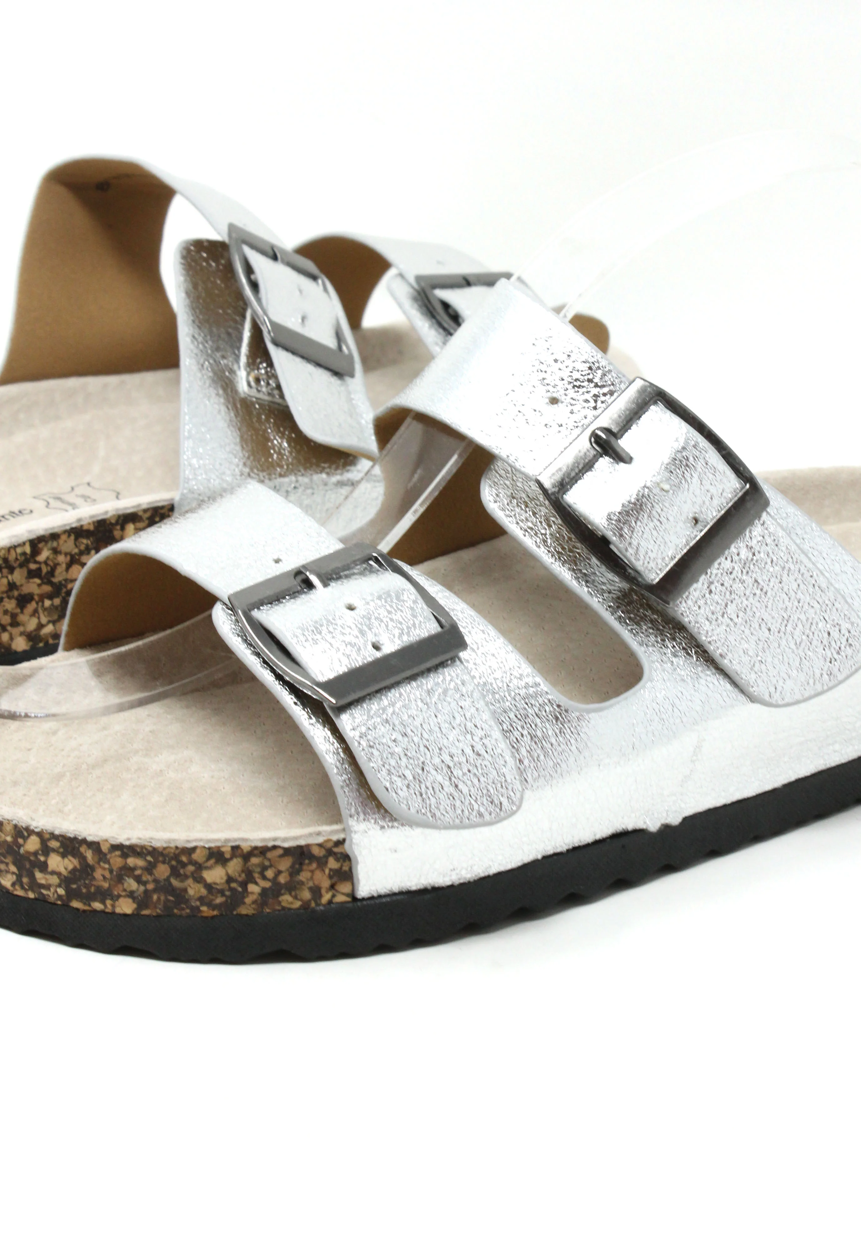Soft Metallic Double Strap Sandal - Image 12