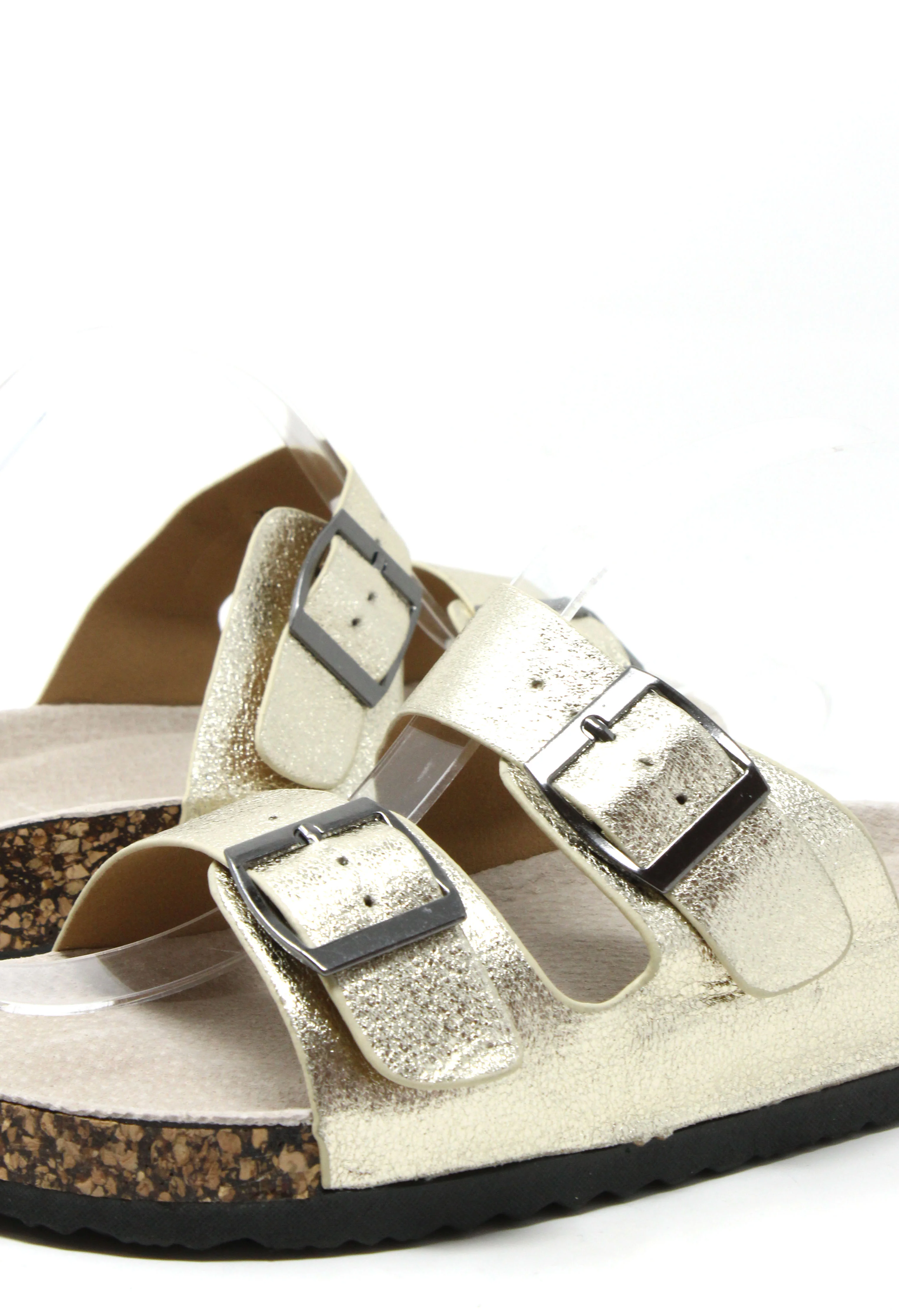 Soft Metallic Double Strap Sandal - Image 6