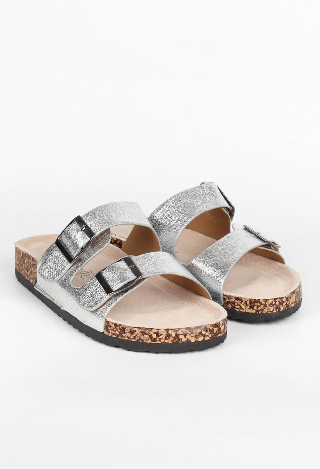 Soft Metallic Double Strap Sandal - Image 8