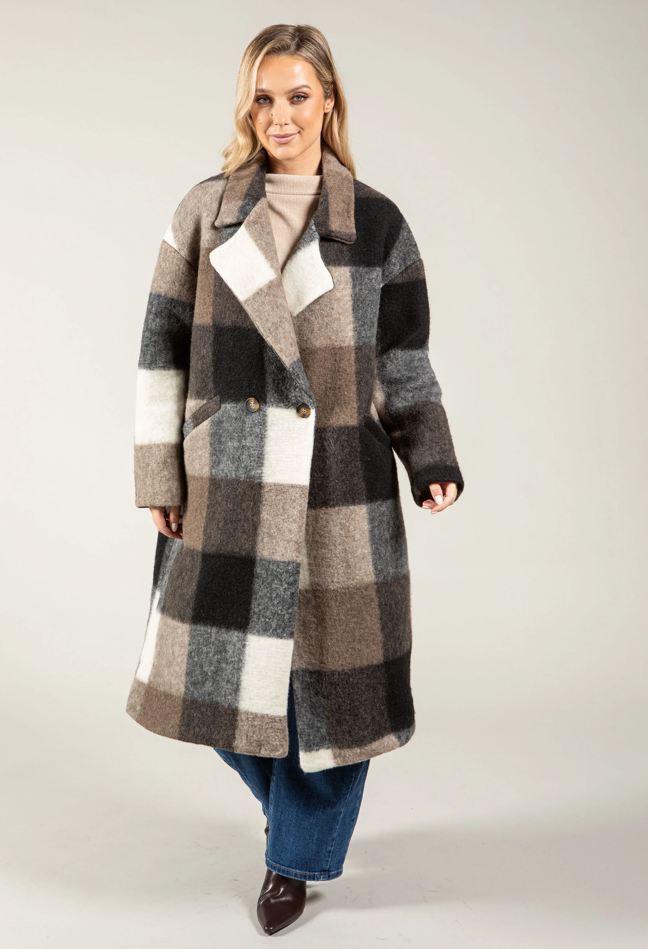 Soft Touch Check Trench Coat - Image 13