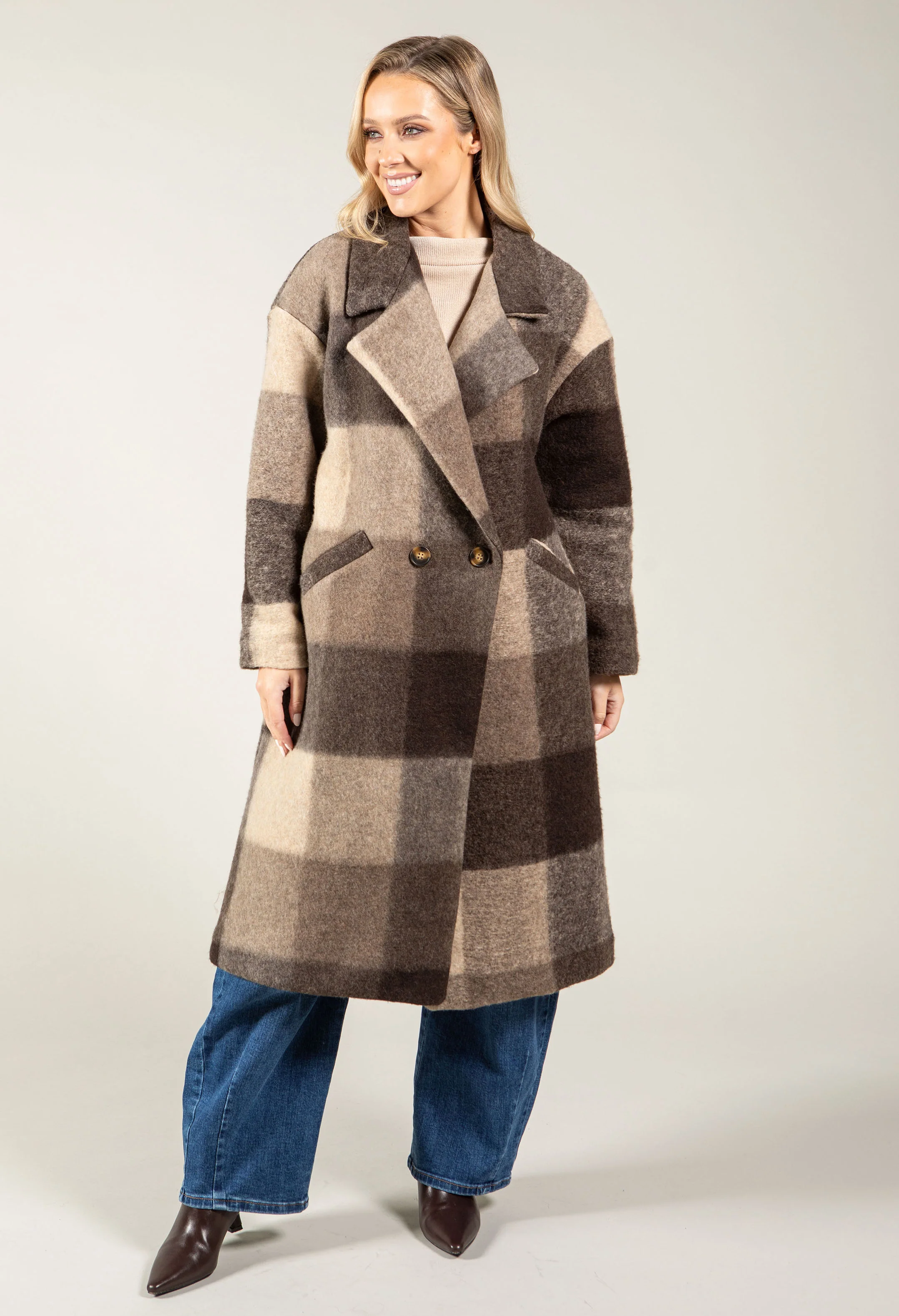 Soft Touch Check Trench Coat - Image 7