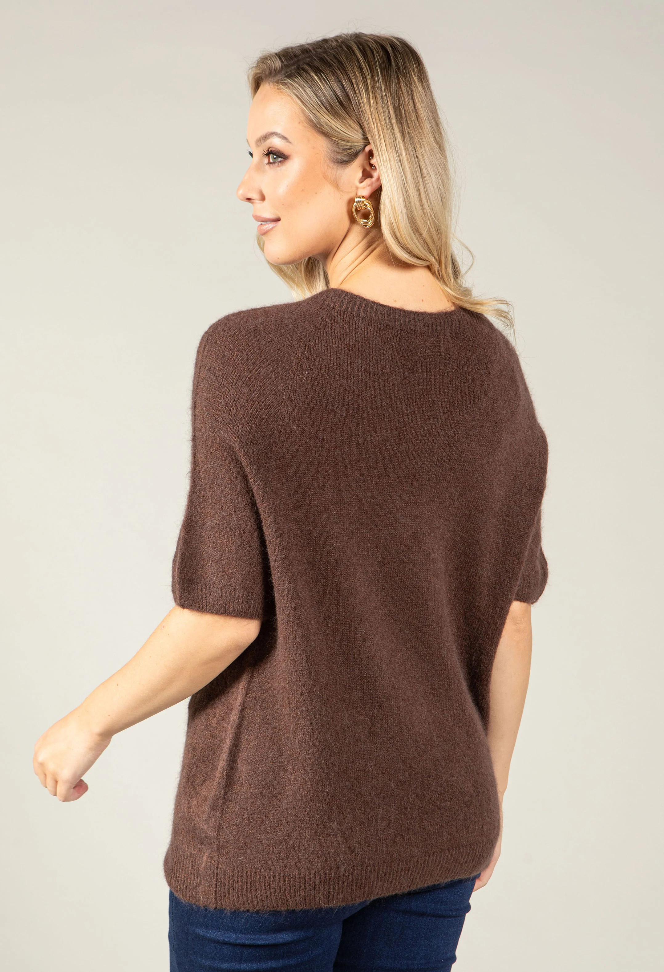 Soft Touch Diamante Knit Jumper - Image 8