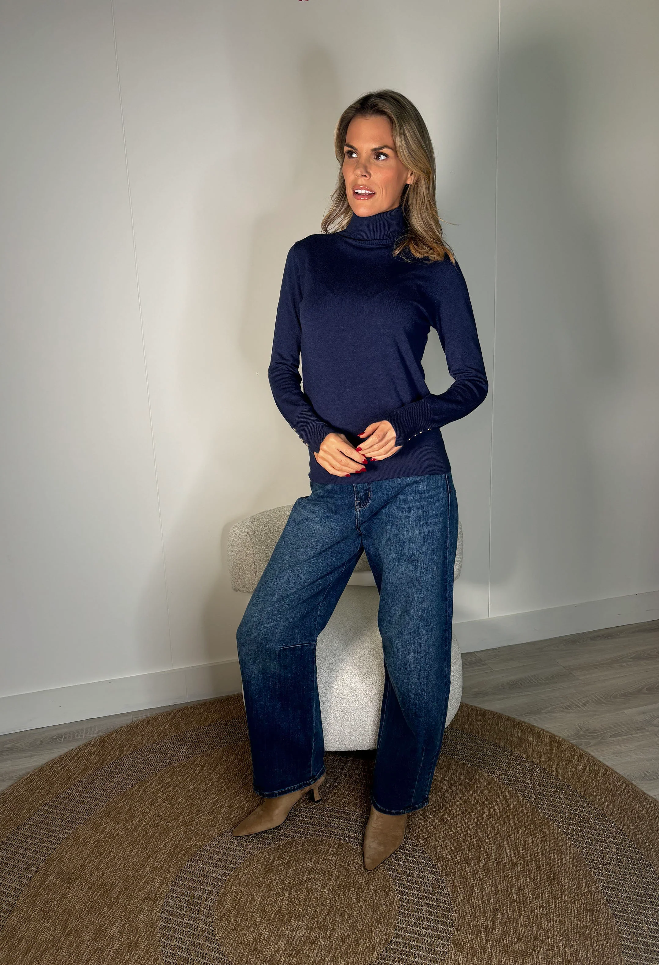 Soft Touch Roll Neck Knit Jumper - Image 20