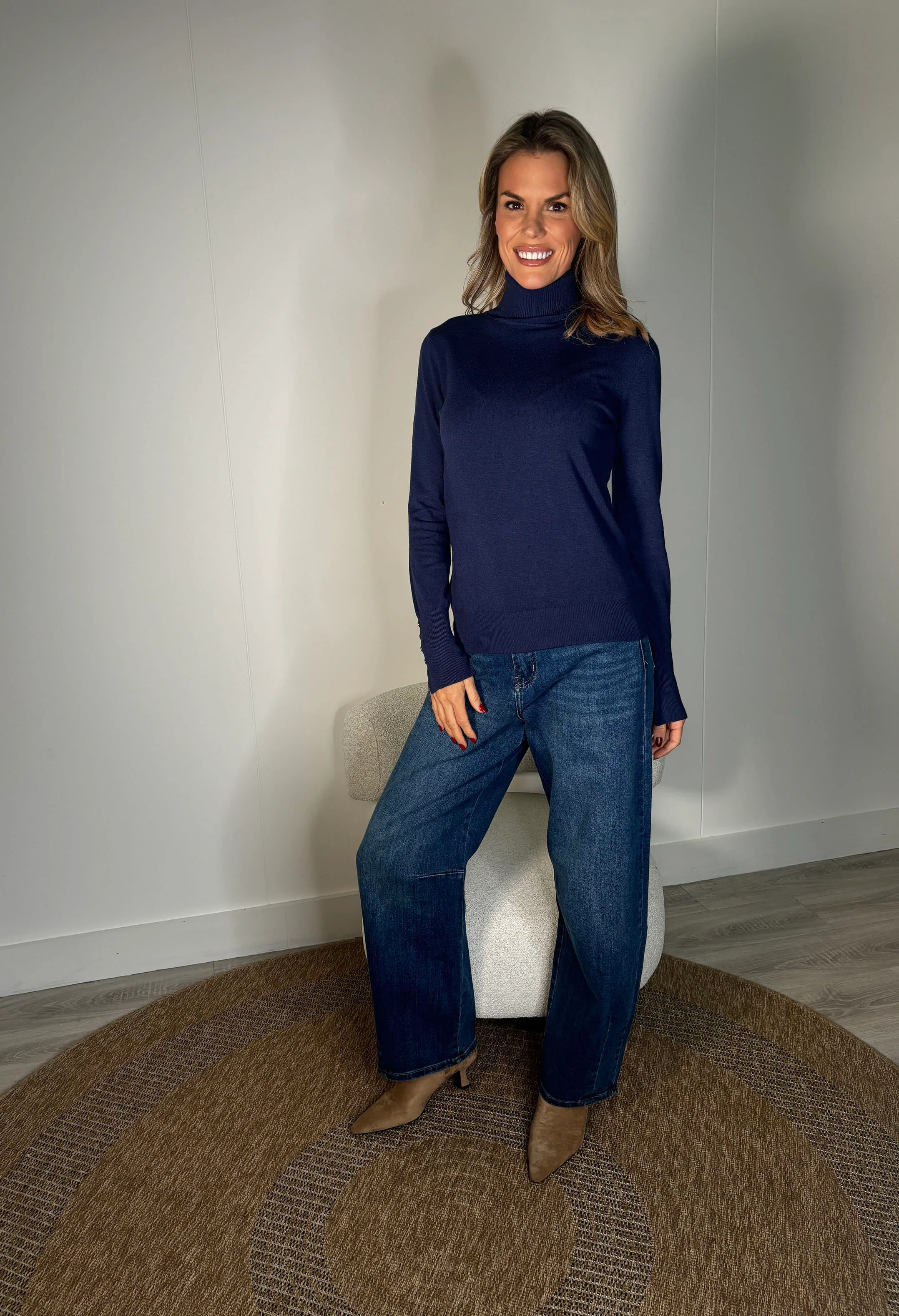 Soft Touch Roll Neck Knit Jumper - Image 21