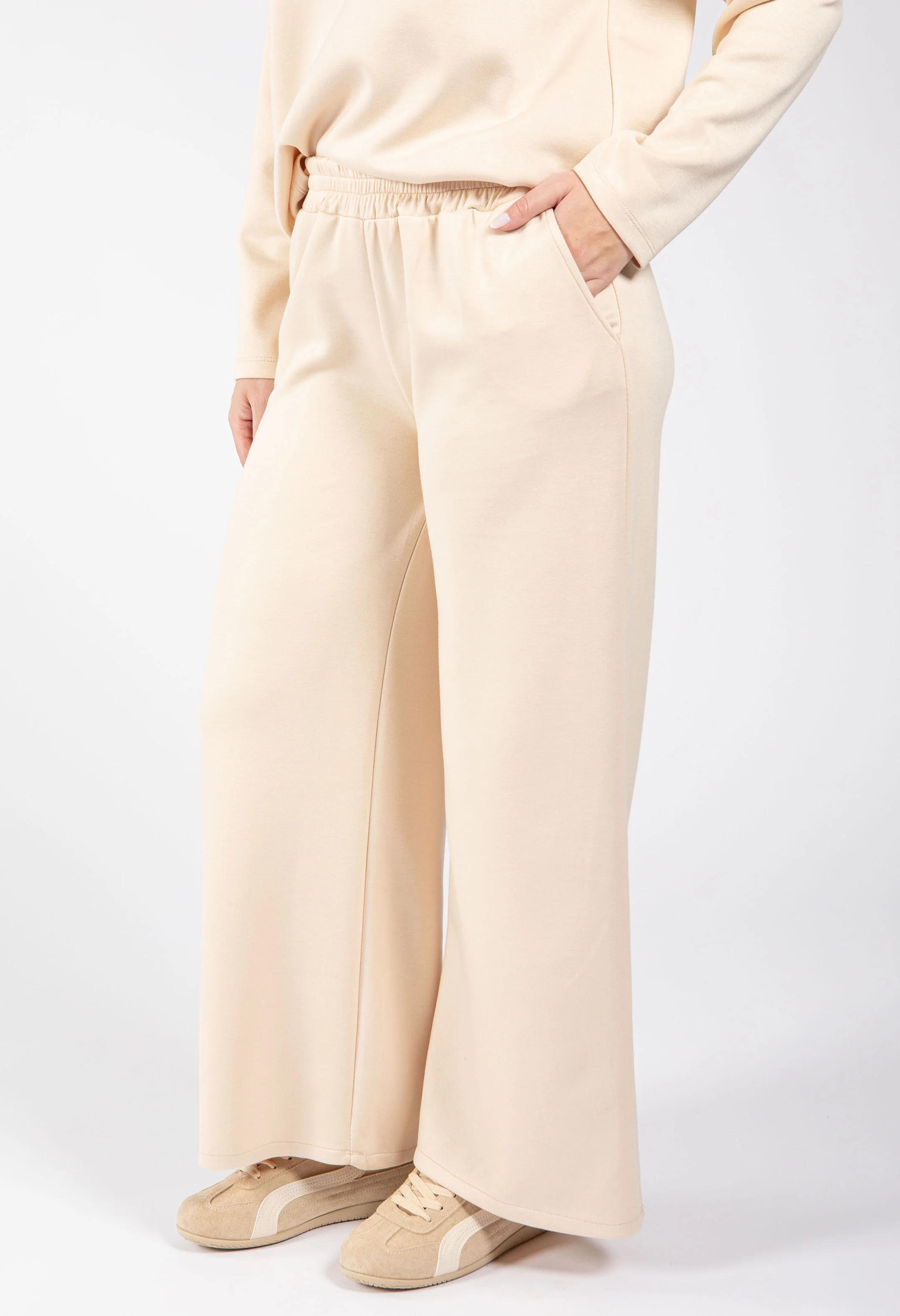 Soft Touch Wide Leg Joggers - Image 2