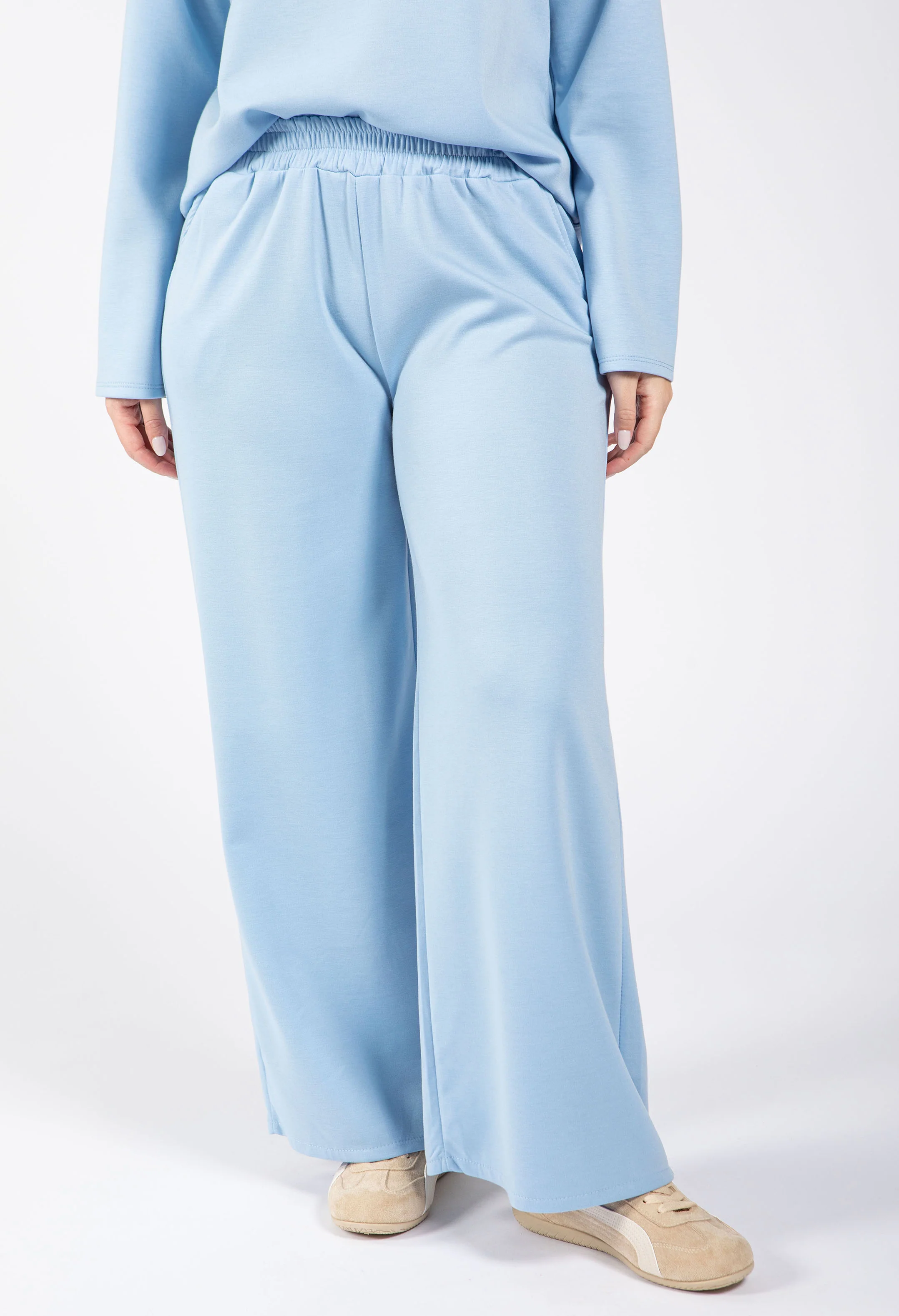 Soft Touch Wide Leg Joggers - Image 8