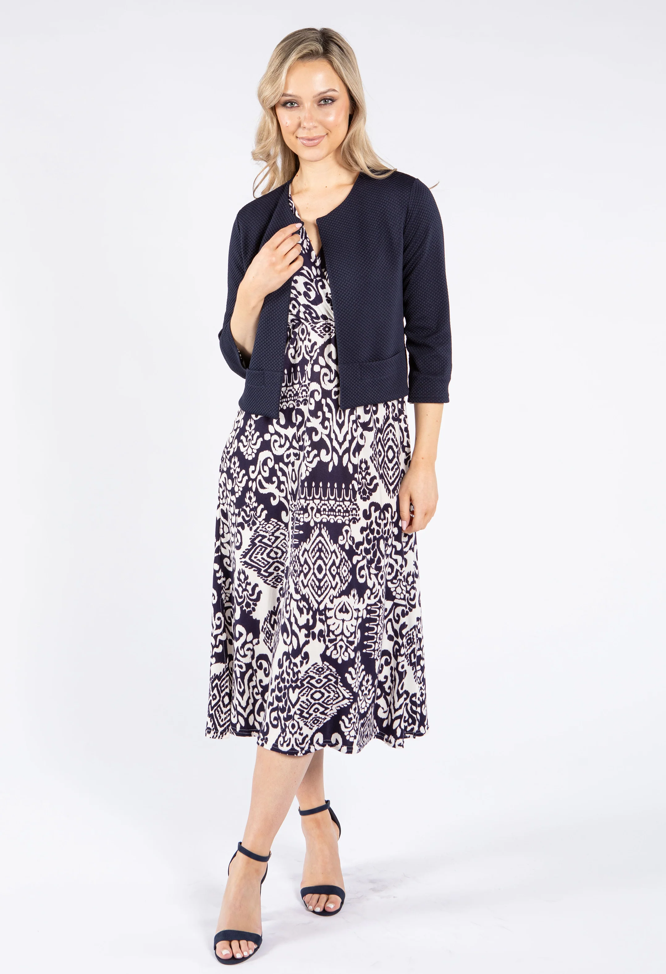 Soft Touch Wrap Bodice Dress - Image 3