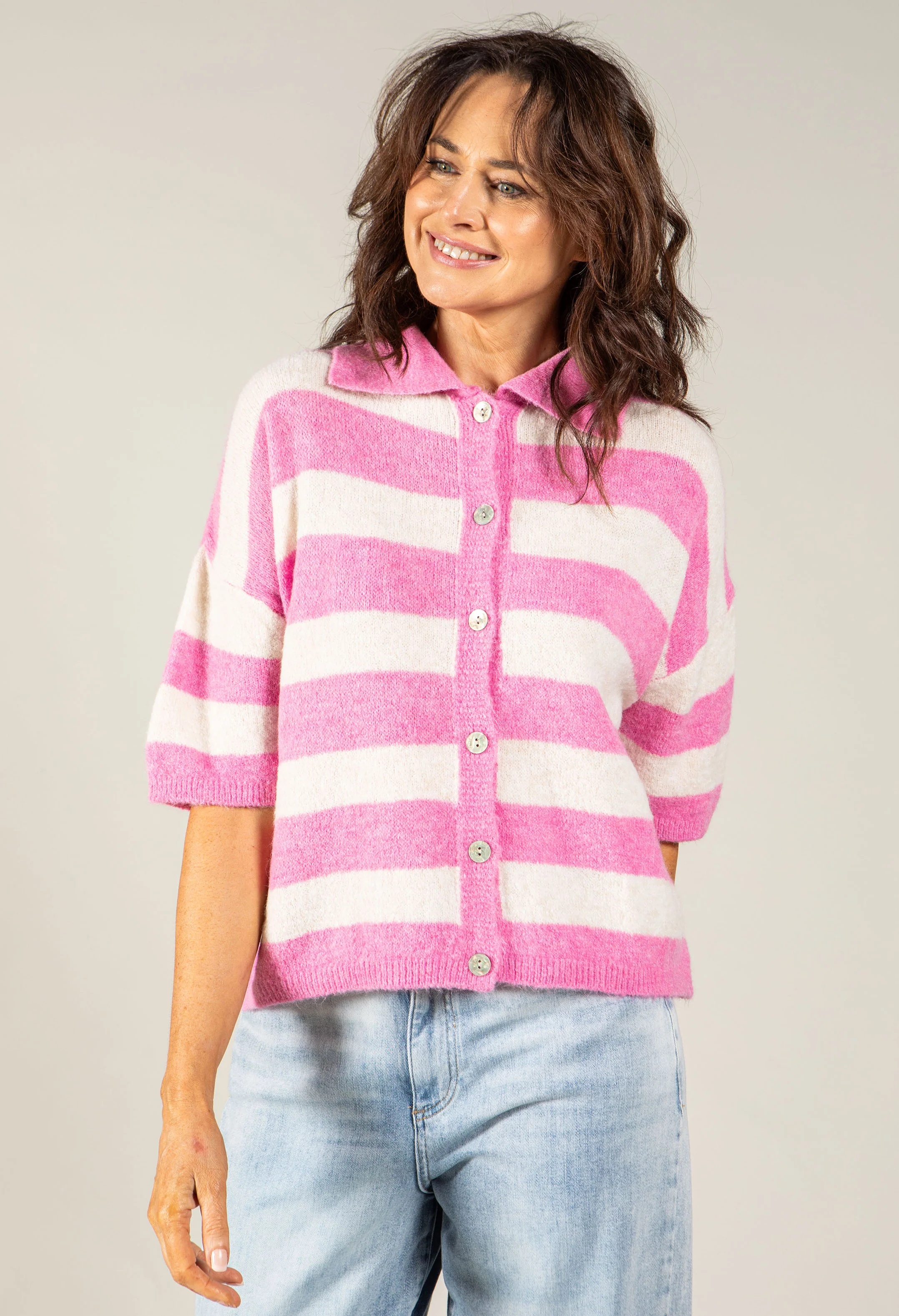 Sophia Striped Knit Cardigan - Image 5