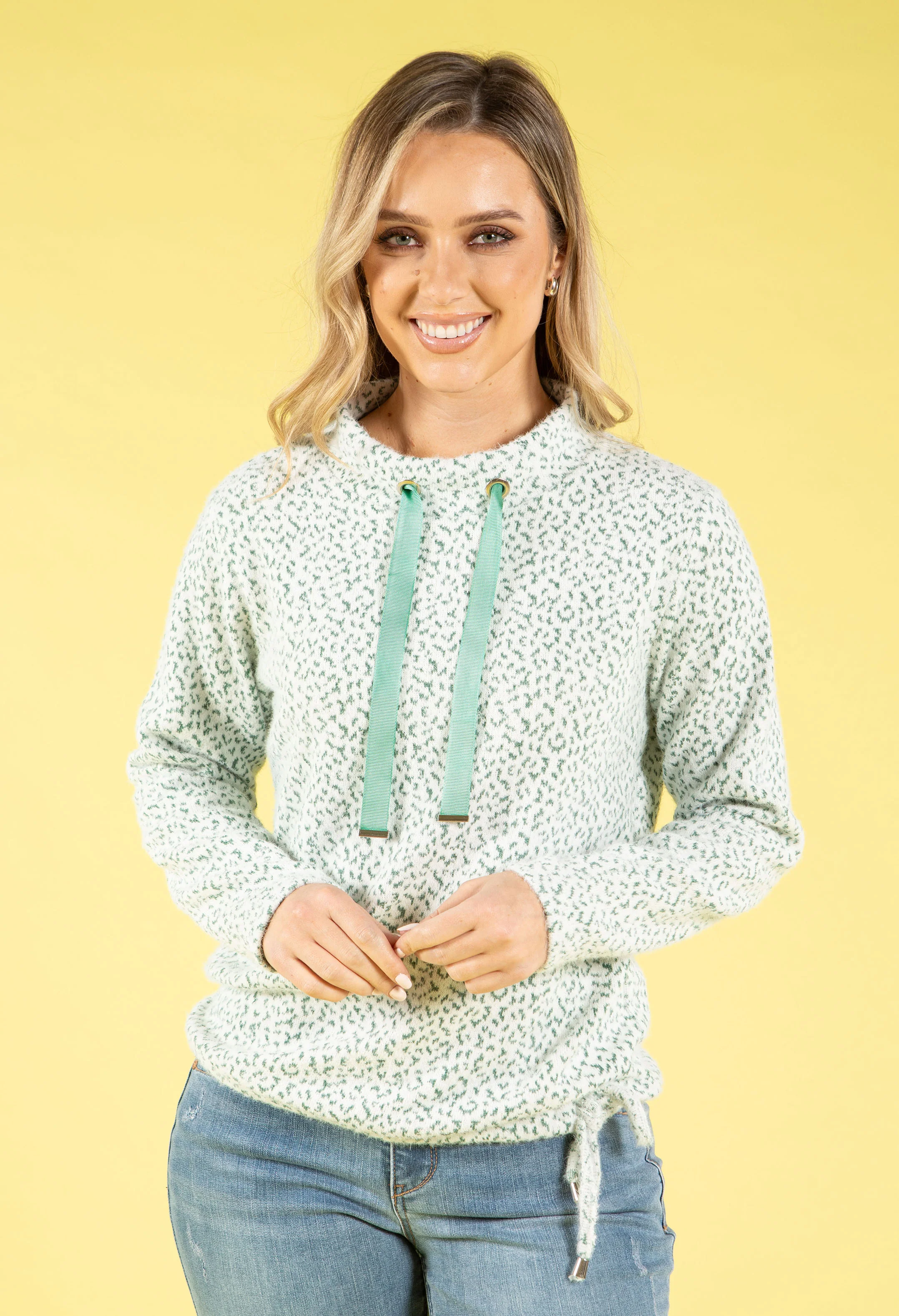 Souffle Knit Mini Leopard Top - Image 2
