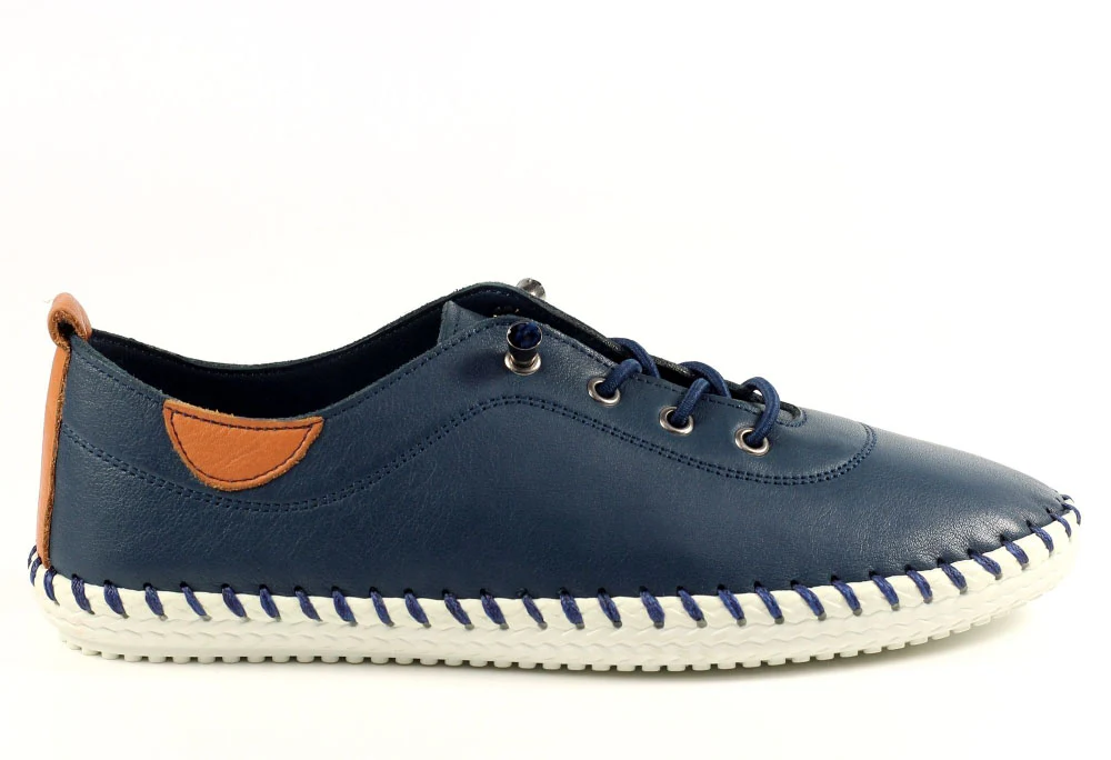 St Ives Leather Plimsoll - Image 15