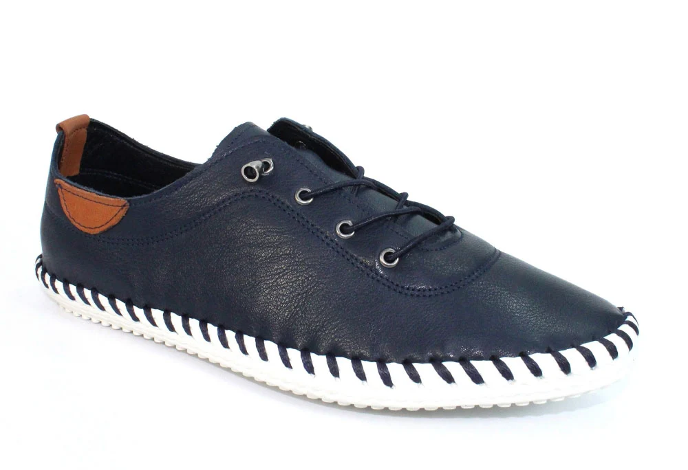 St Ives Leather Plimsoll - Image 16