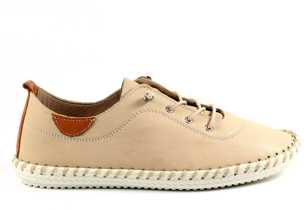 St Ives Leather Plimsoll - Image 3