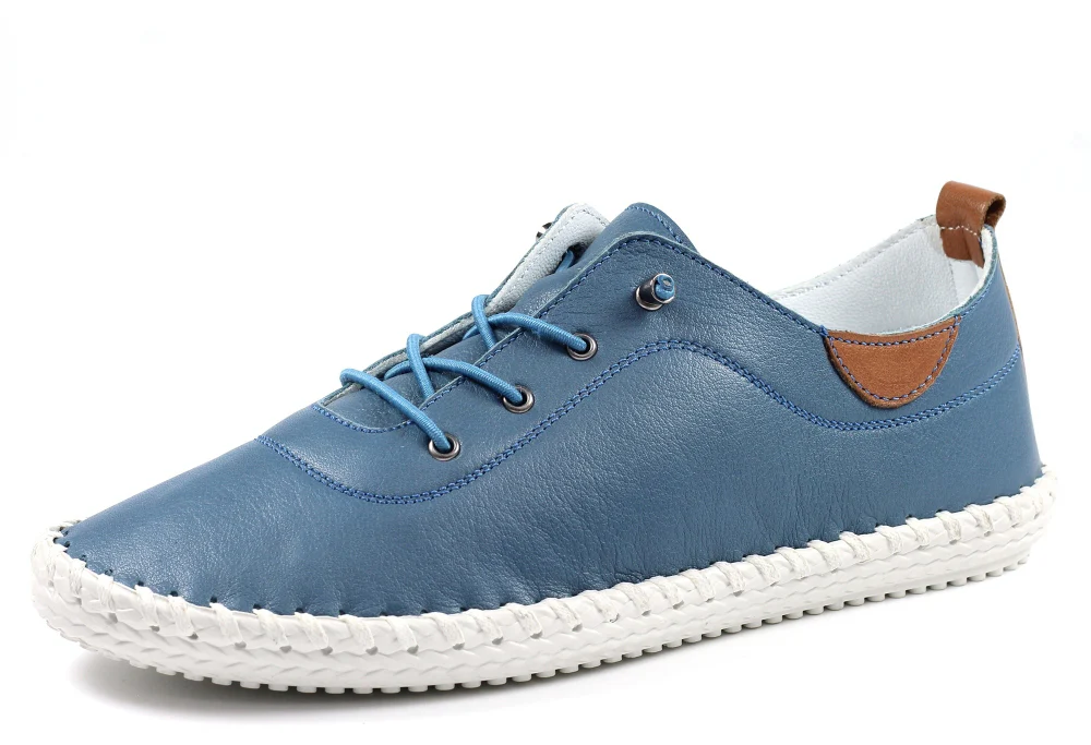 St Ives Leather Plimsoll - Image 5