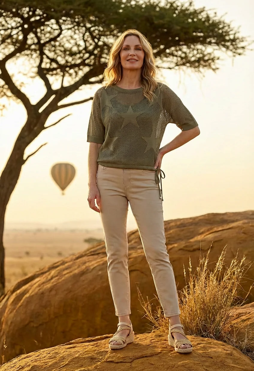 Star Design Knit Top - Image 12