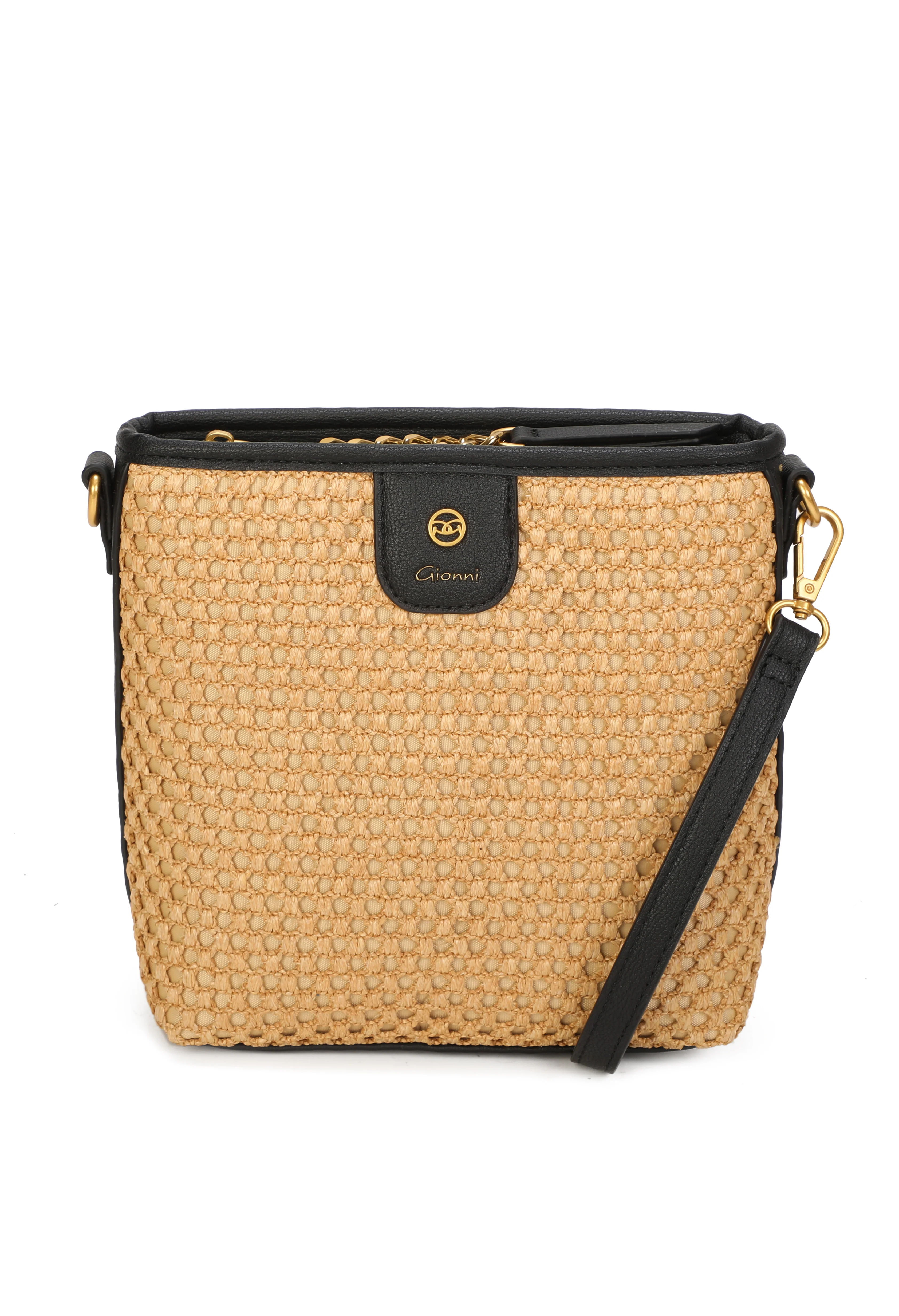 Straw Crossbody Bag - Image 3