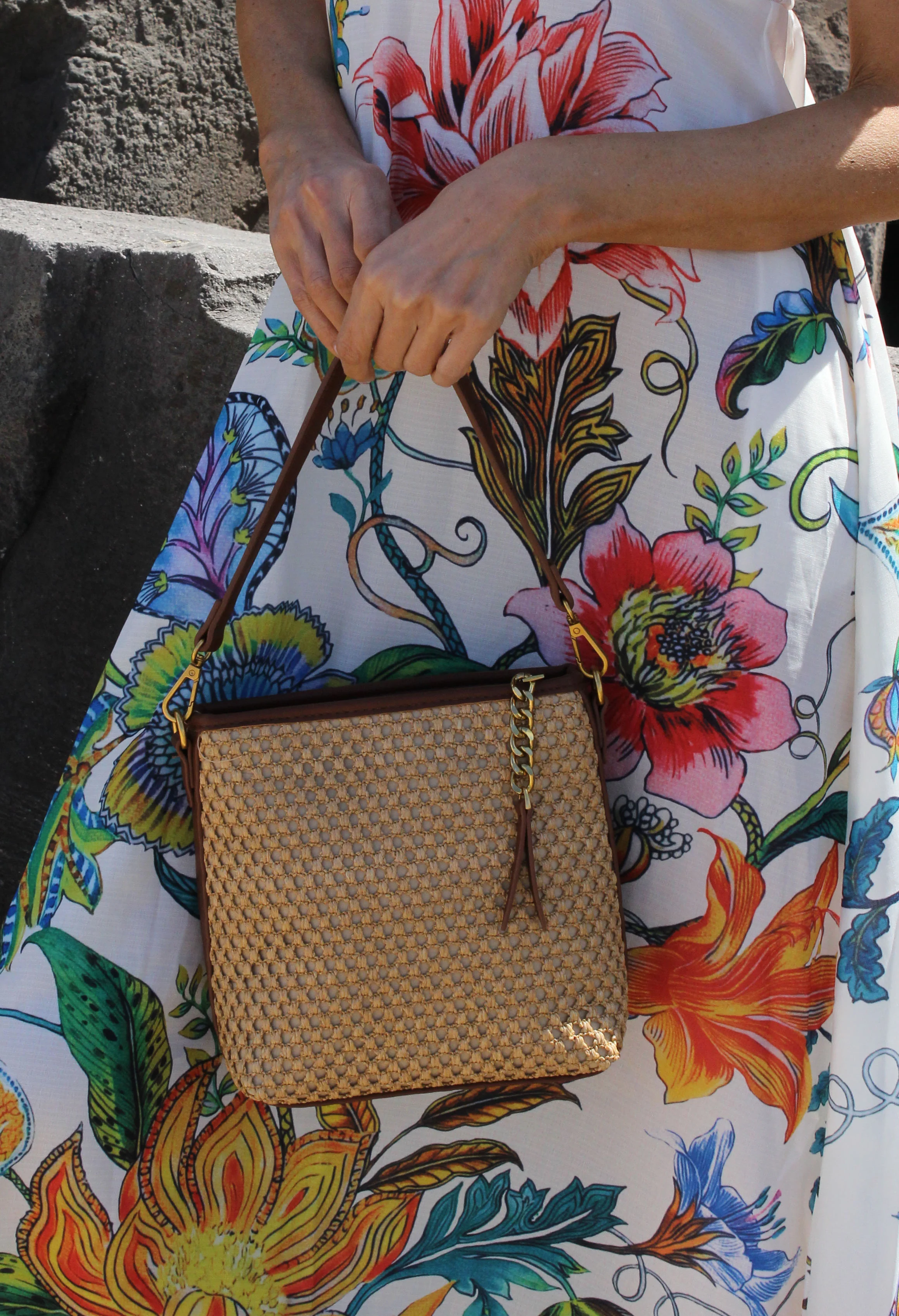 Straw Crossbody Bag - Image 7