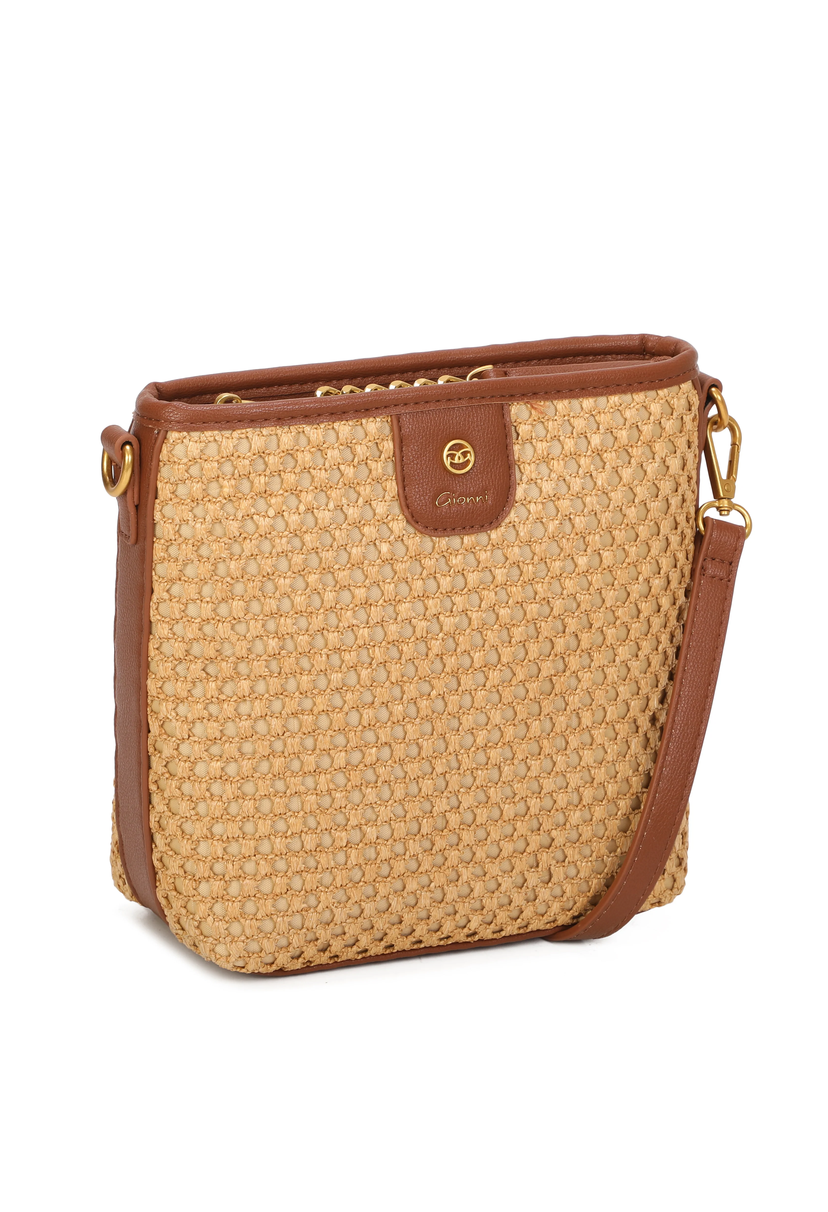 Straw Crossbody Bag - Image 8