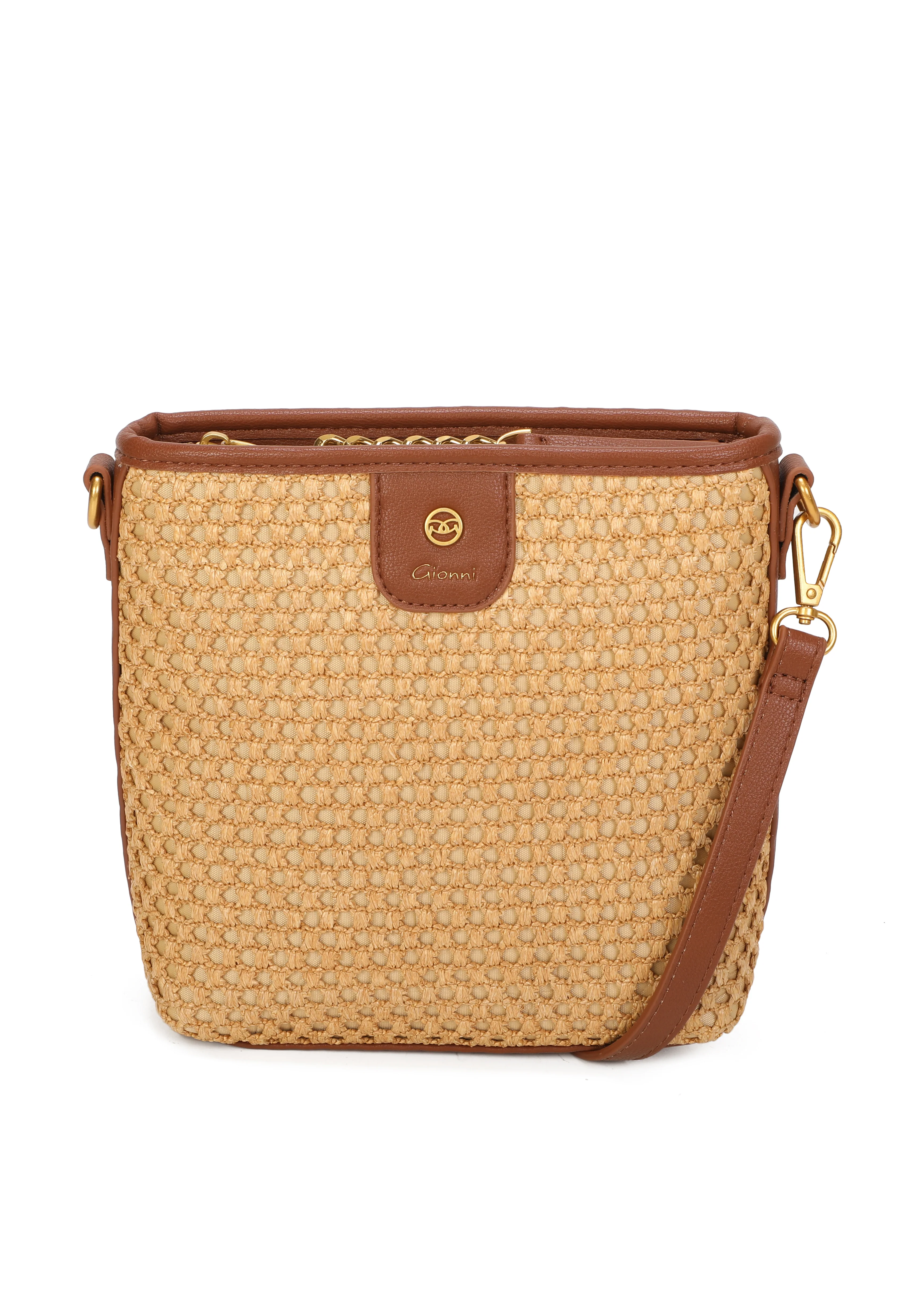 Straw Crossbody Bag - Image 9